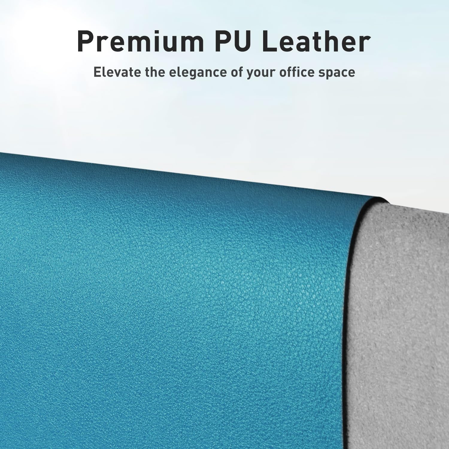 Aothia Faux Leather Desk Mat - Non-Slip PU Leather Desk Blotter, Waterproof Writing Surface, Large
