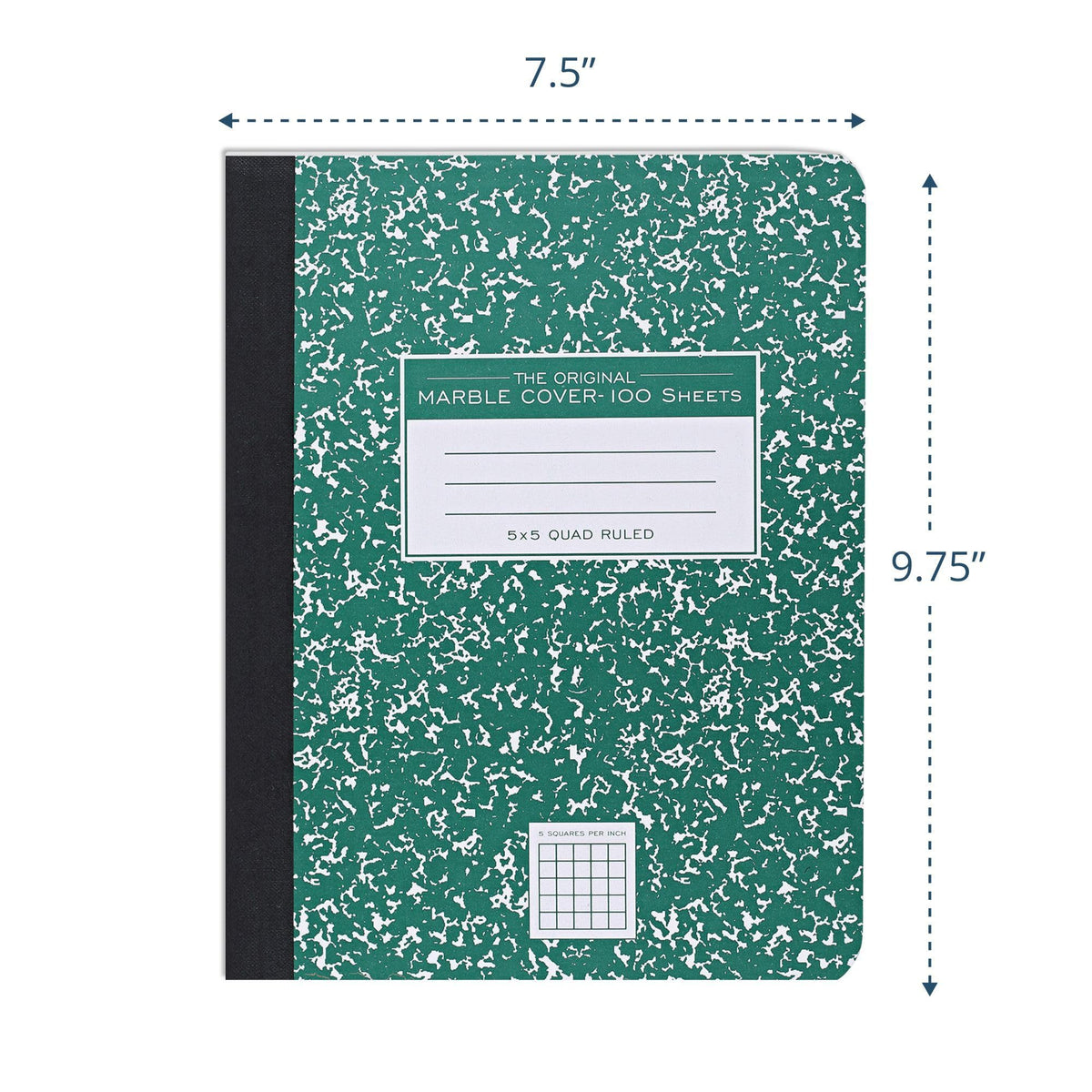 ROARING SPRING Hard Cover Composition Notebook, Graph Rule, 200 Pages