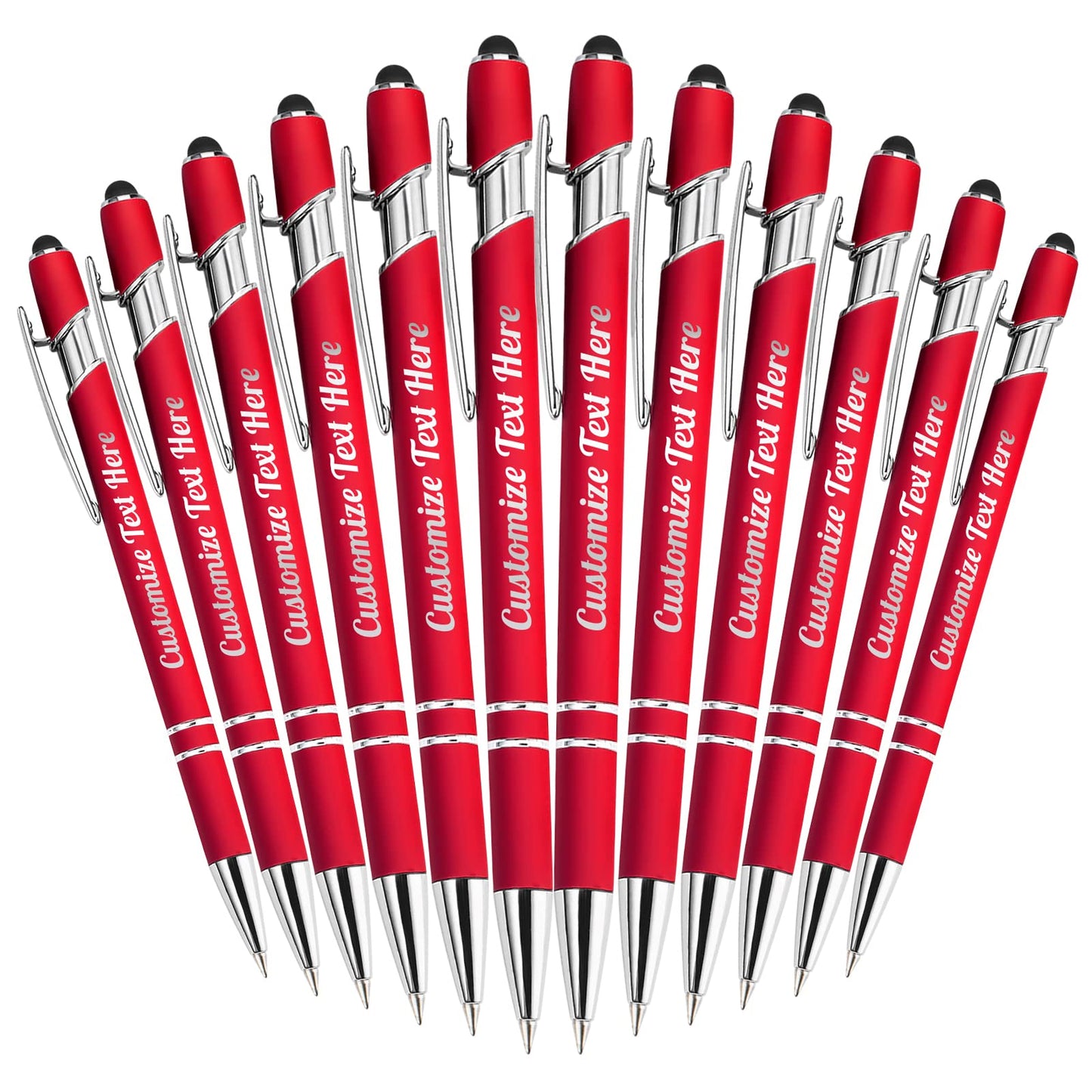 Up to 500 Personalized Pens Bulk Custom Ballpoint Pens with Business Name Message Logo, Customized