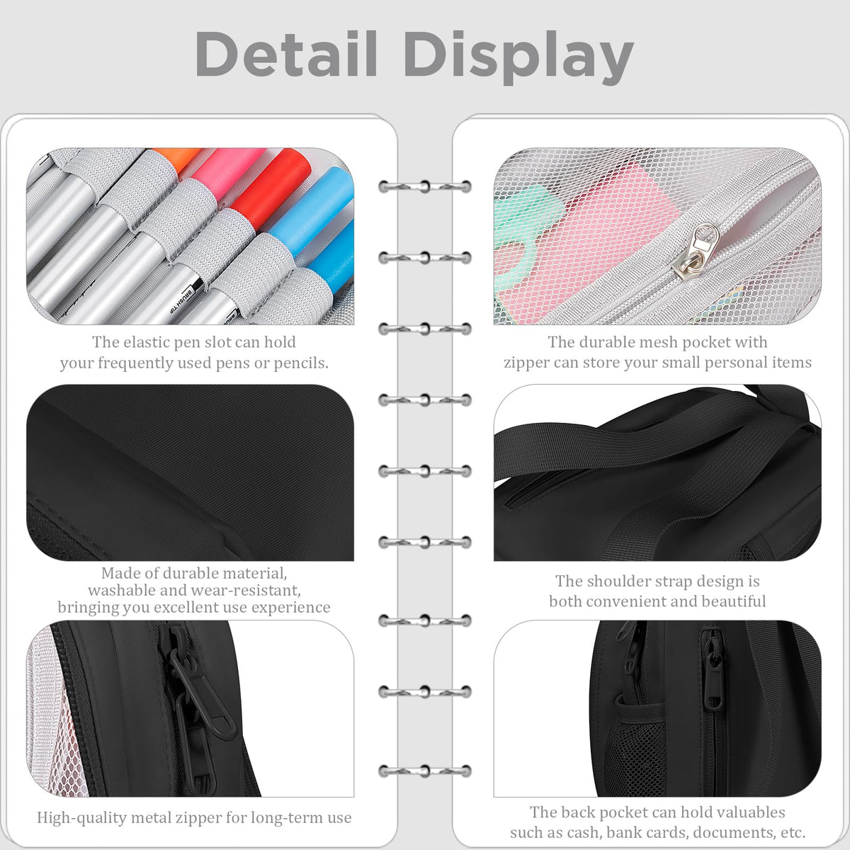 Large Capacity Pencil Case, Mini Backpack Pencil Case, Storage High Capacity Bag Pouch Holder