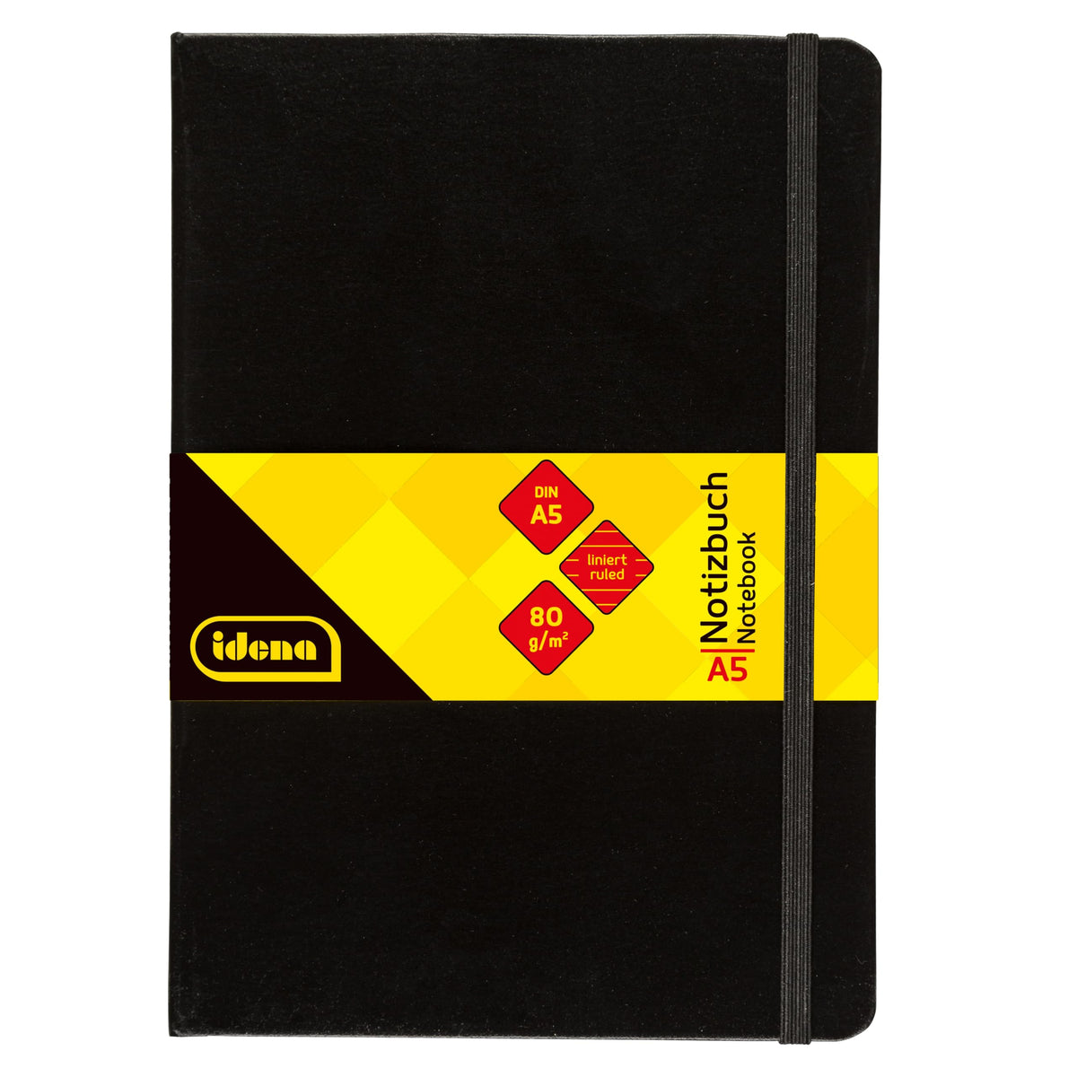Idena 209284 - Notebook DIN A5, FSC mix, lined, cream-colored paper, 192 pages, 80 g/m & sup2 ;
