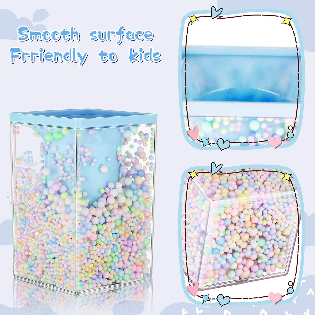Outus 4 Pieces Cute Pen Holder Bubble Pencil Cup for Kids Kawaii Pencil Holder Desktop Stationery