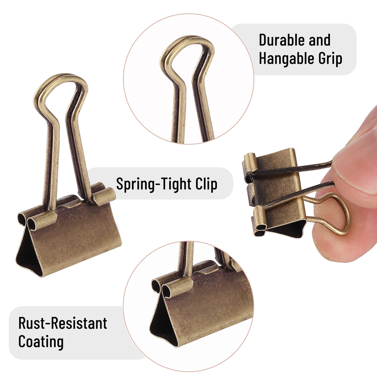 Mr. Pen- Small Binder Clips, 50 pcs, 0.75", Small Size