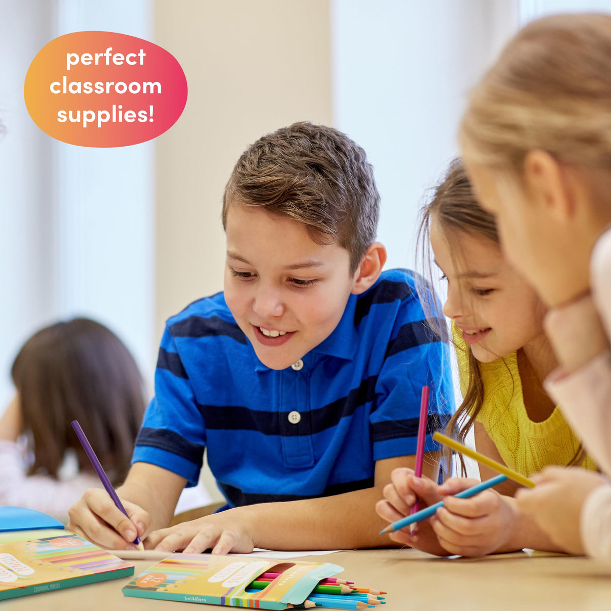 THE TWIDDLERS 24 Packs of Colored Pencils, 12 Pencils Per Box, 288 Bulk coloring pencils - 7"