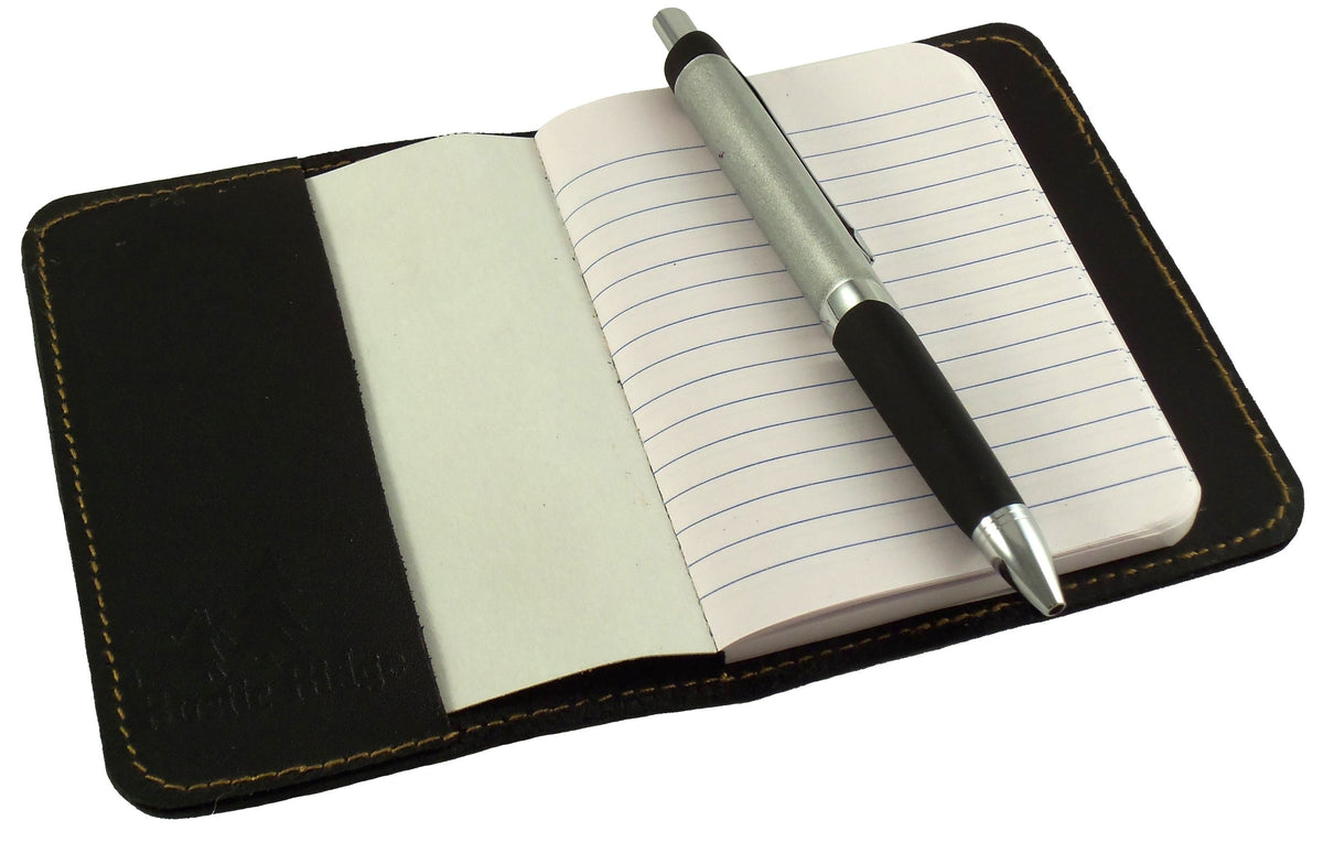 Rustic Ridge Leather Refillable Leather Pocket Notebook - Mini Composition Cover - Fits Standard