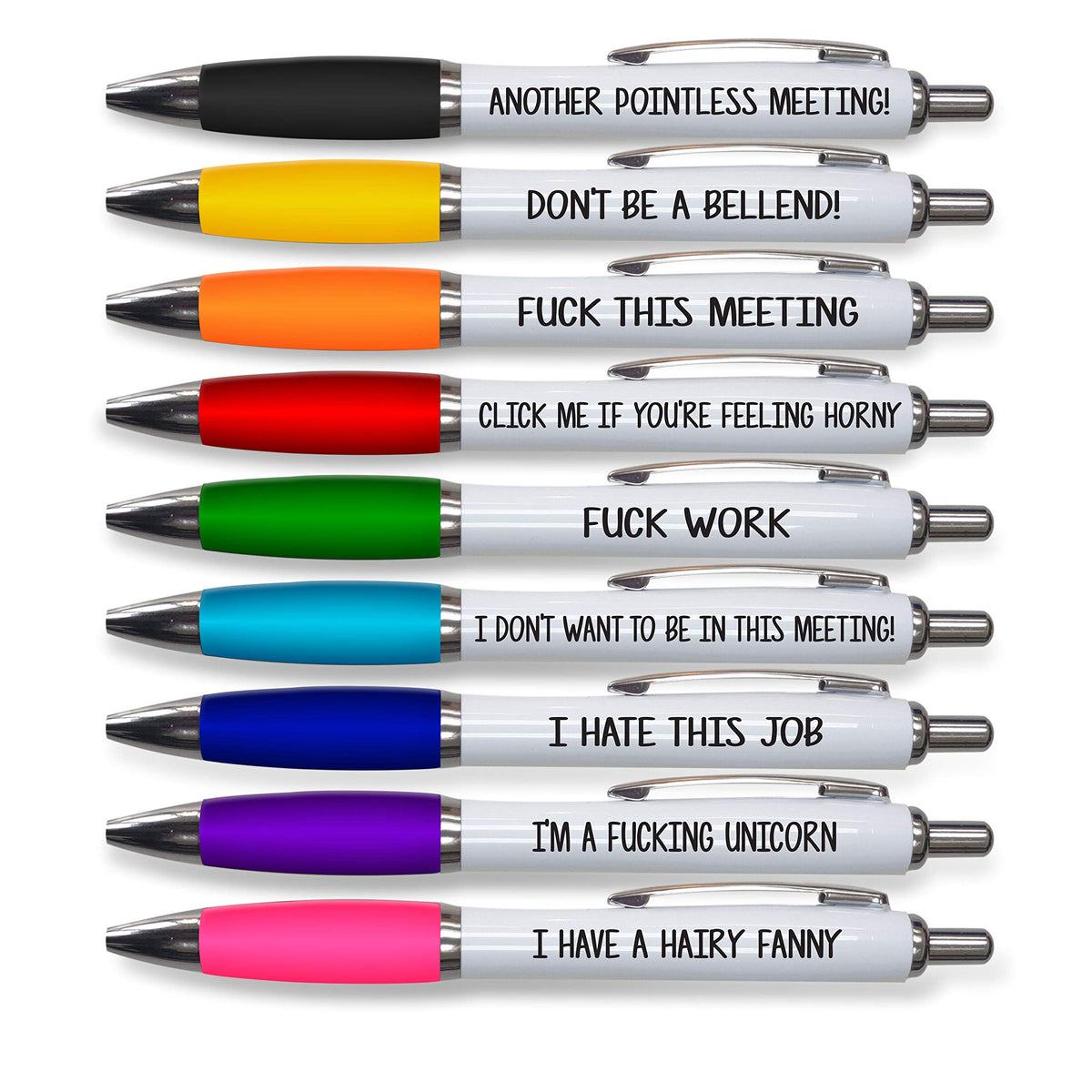 Peachy Antics Rude Pens For Adults | Funny Boss Gifts Leaving Presents For Colleagues | Silly