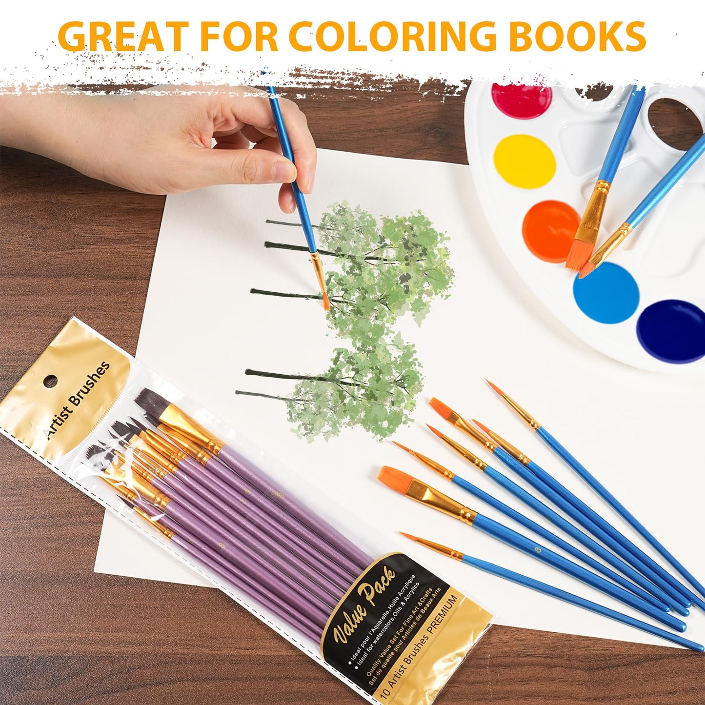 S & E TEACHER'S EDITION 330 Pcs Paint Brush Set