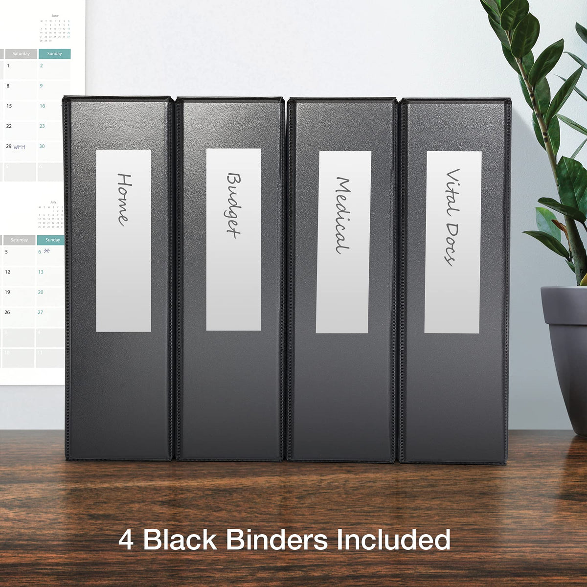 Oxford 3 Ring Binders, Binders for School and Office, 3 Inch ONE-Touch Easy Open D Rings, 3-Sided
