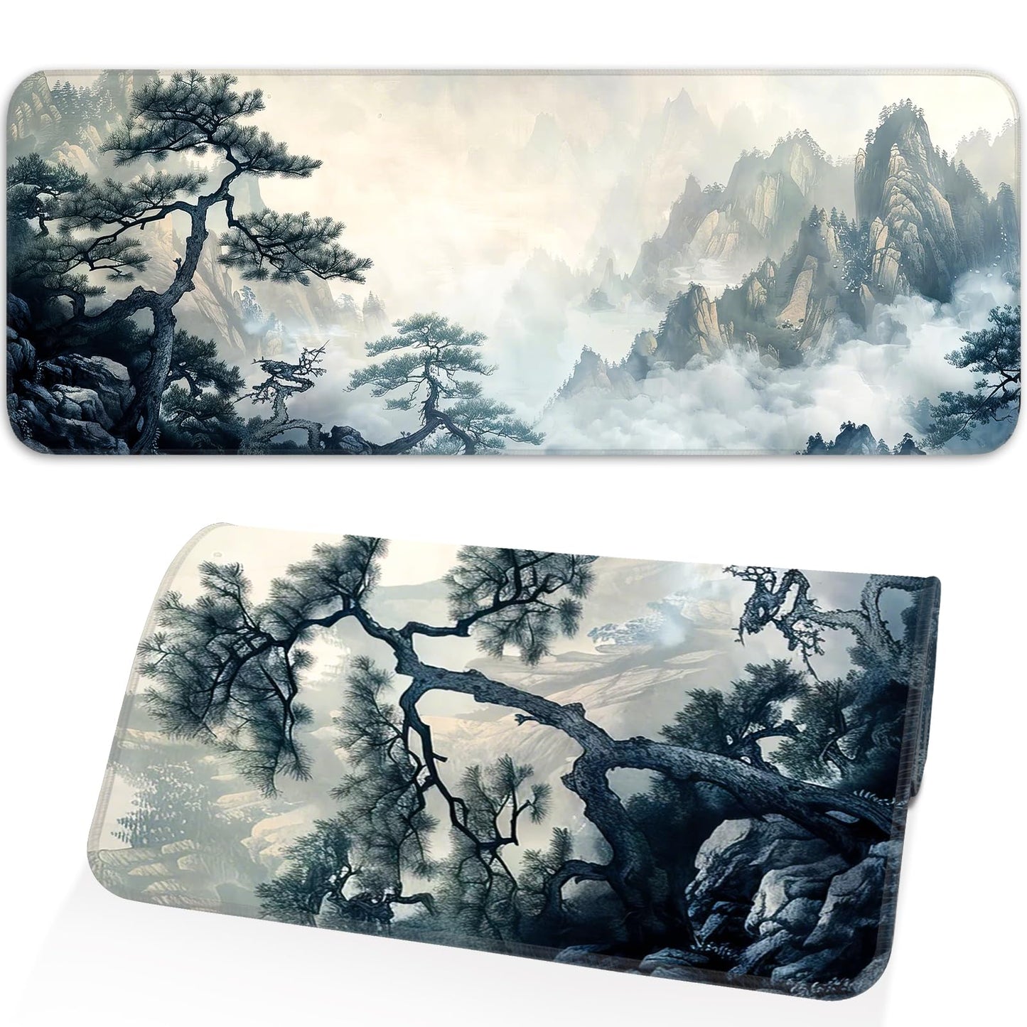 Opiuoezi Gaming Mouse Pad, Non-Slip Rubber Base, Enlarged Mouse Pad with Stitching for Gaming