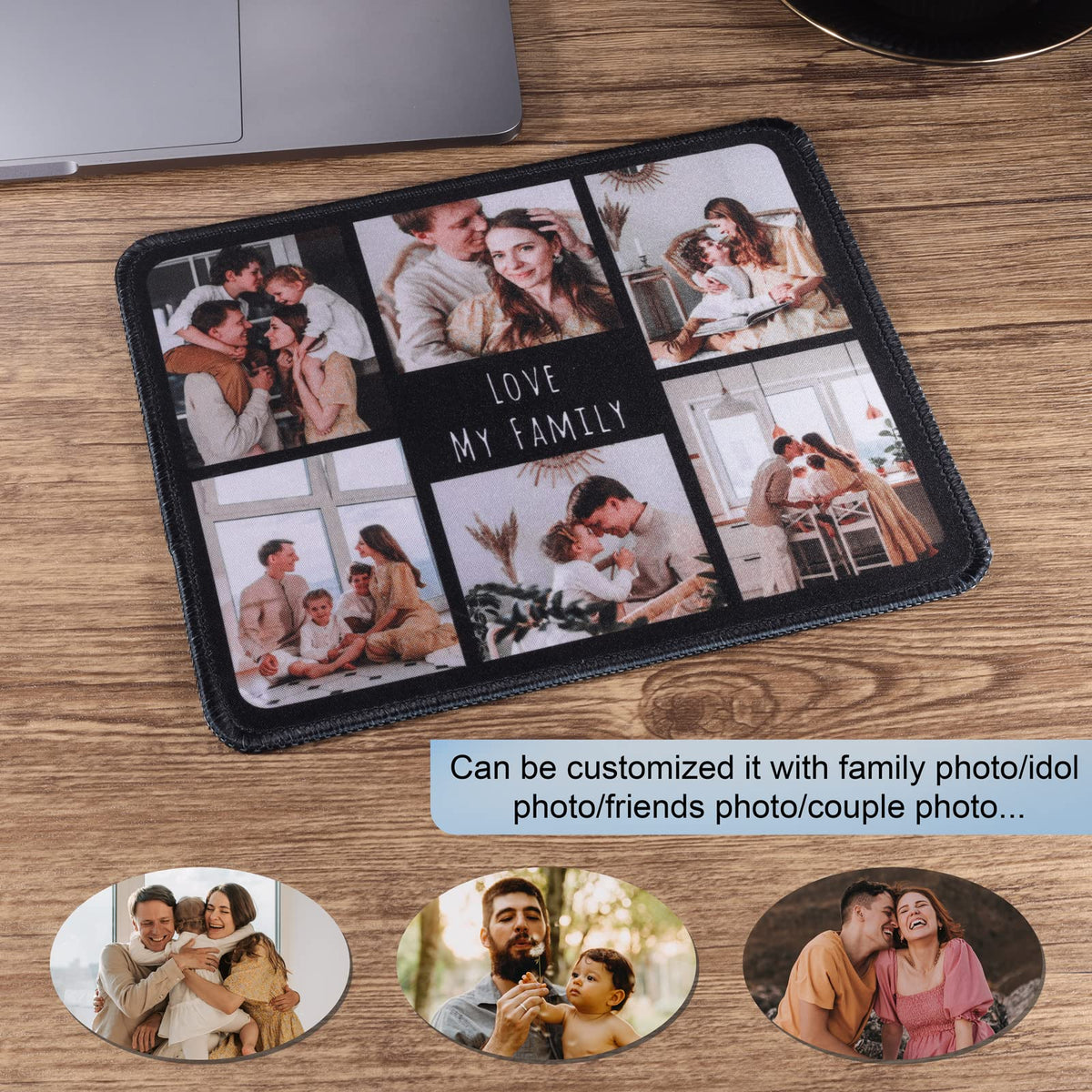 Personalized Mouse Pad Custom Photo Mouse Pad Personalized It with Photo Picture & Text (Color 1)