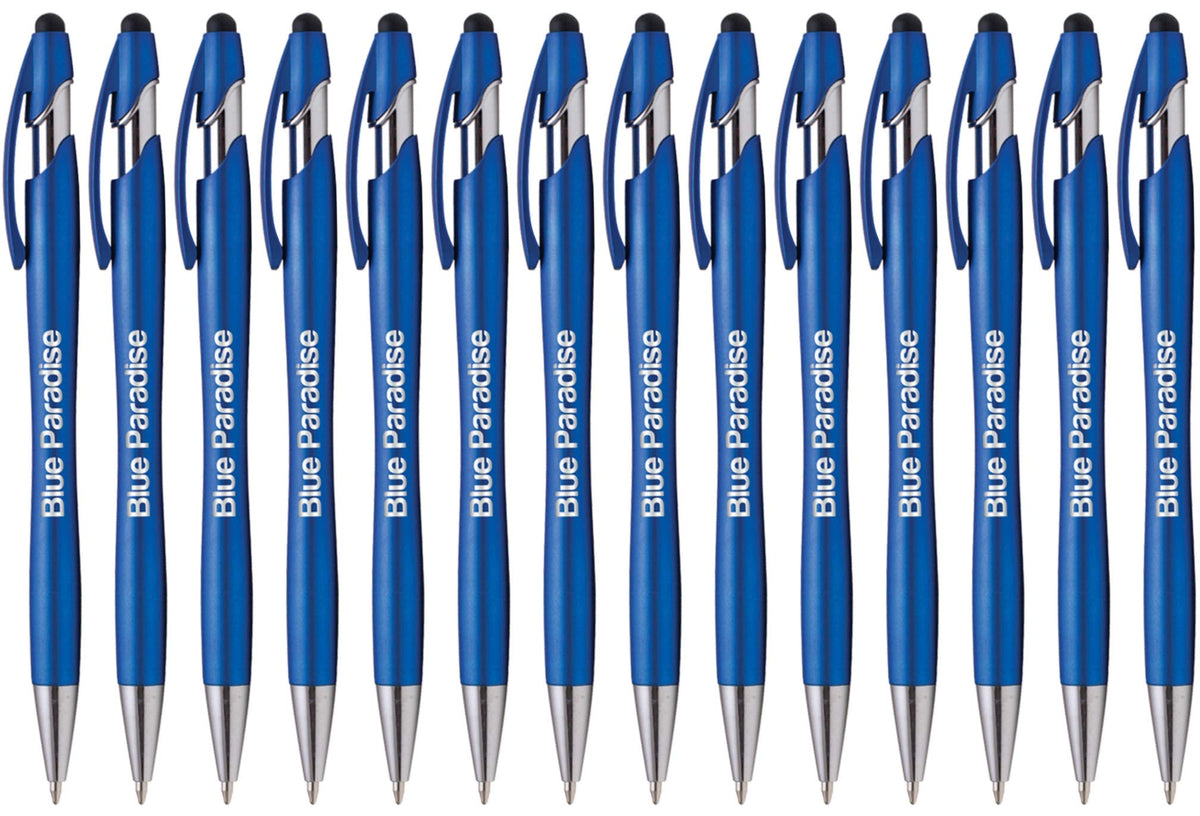ExpressDesigns™ - The Beemer Ballpoint Pen w/Stylus Tip, Custom Personalized Black writing ink