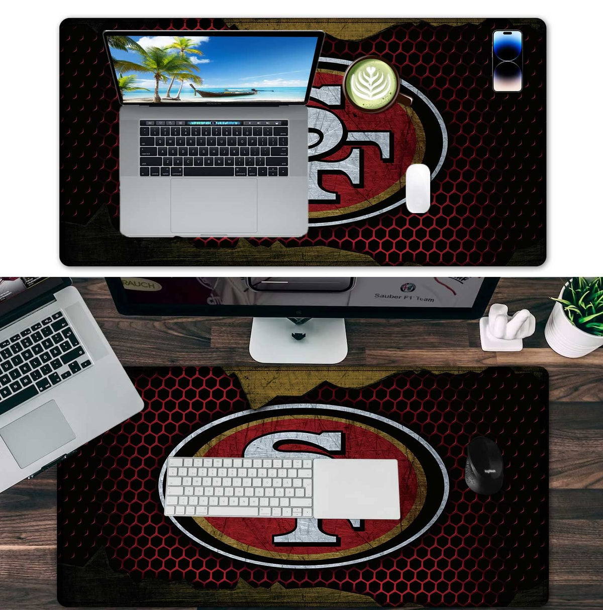 Large Mouse Pad Desk Mat for Home Office, Gaming Mousepad Extended Desk pad - Computer Keyboard