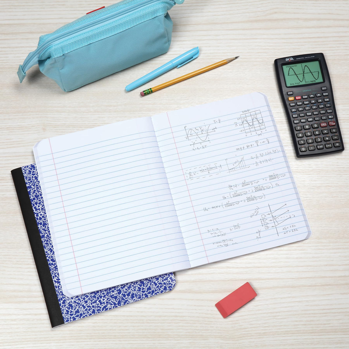 Oxford Composition Notebooks, 3 Pack, Cover Colors Vary, Wide Ruled Paper, 9-3/4 x 7-1/2 Inch