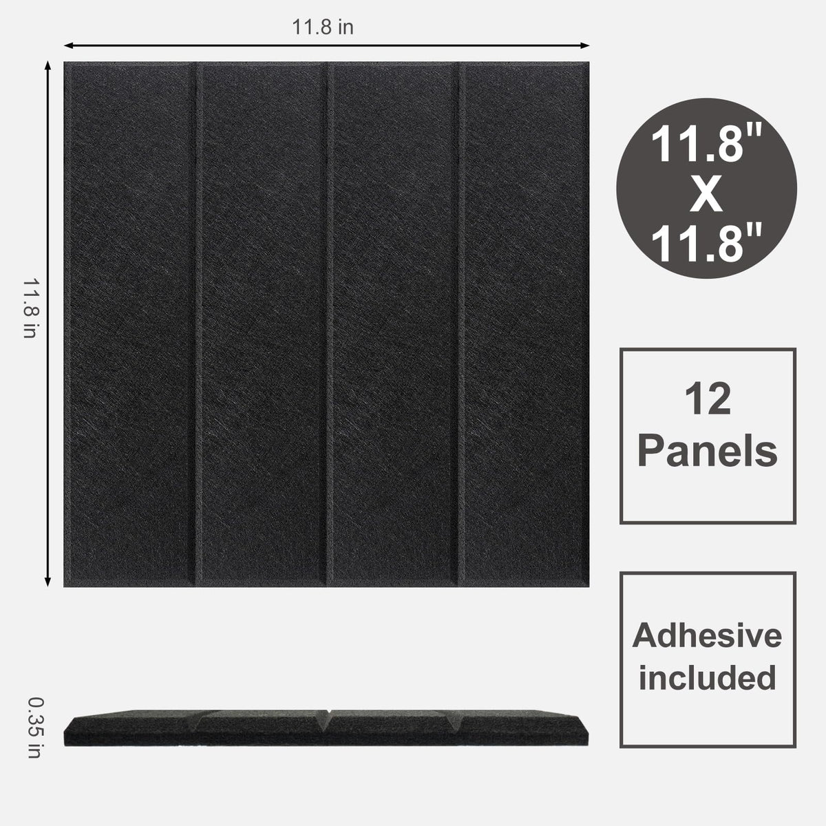 Large Cork Board Alternative 48" X 36" Bulletin Board - 12 Pack Removable Felt Wall Tiles, Cork