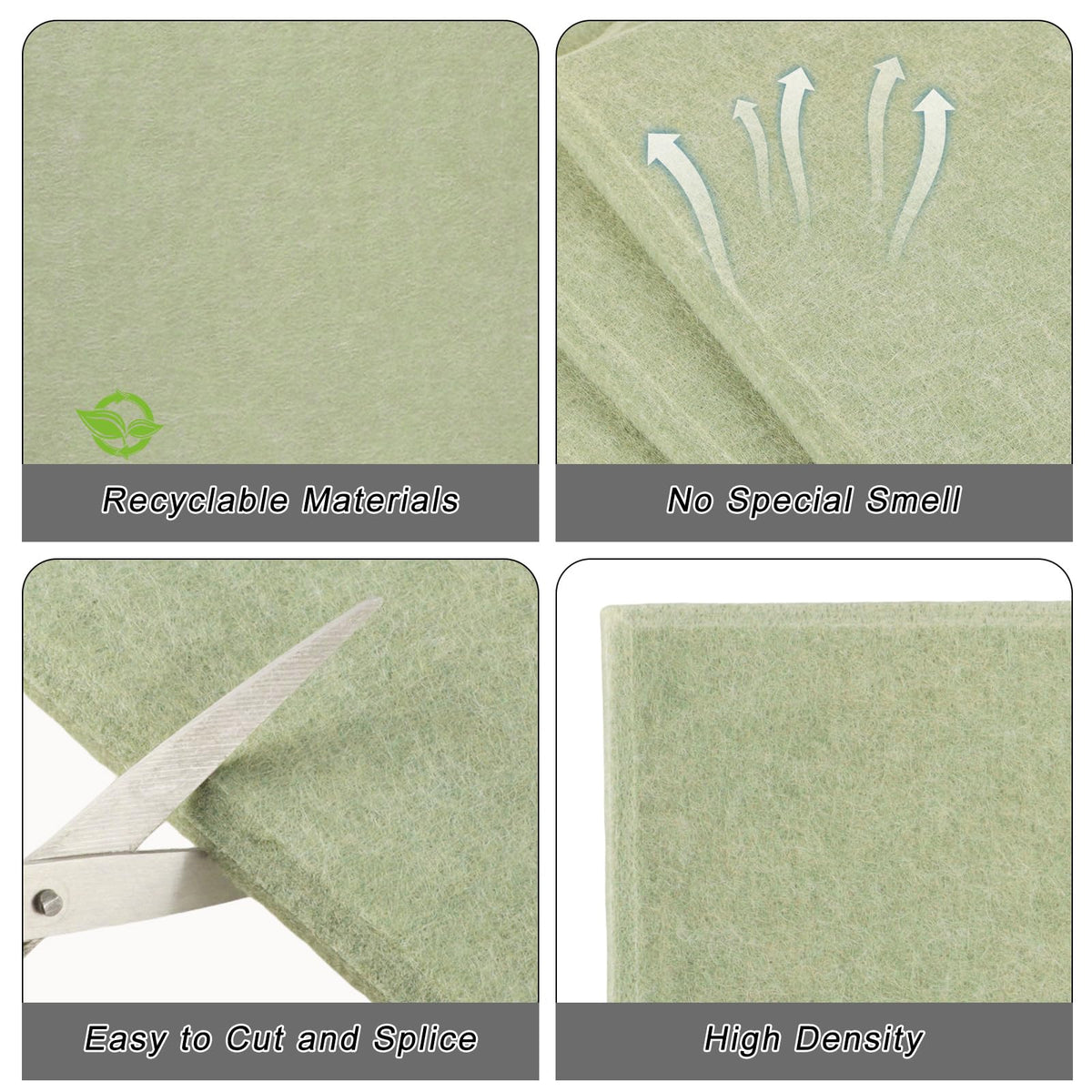 Cork Board Alternative 28" x 19", 6 Pack Felt Bulletin Boards, Pin Board