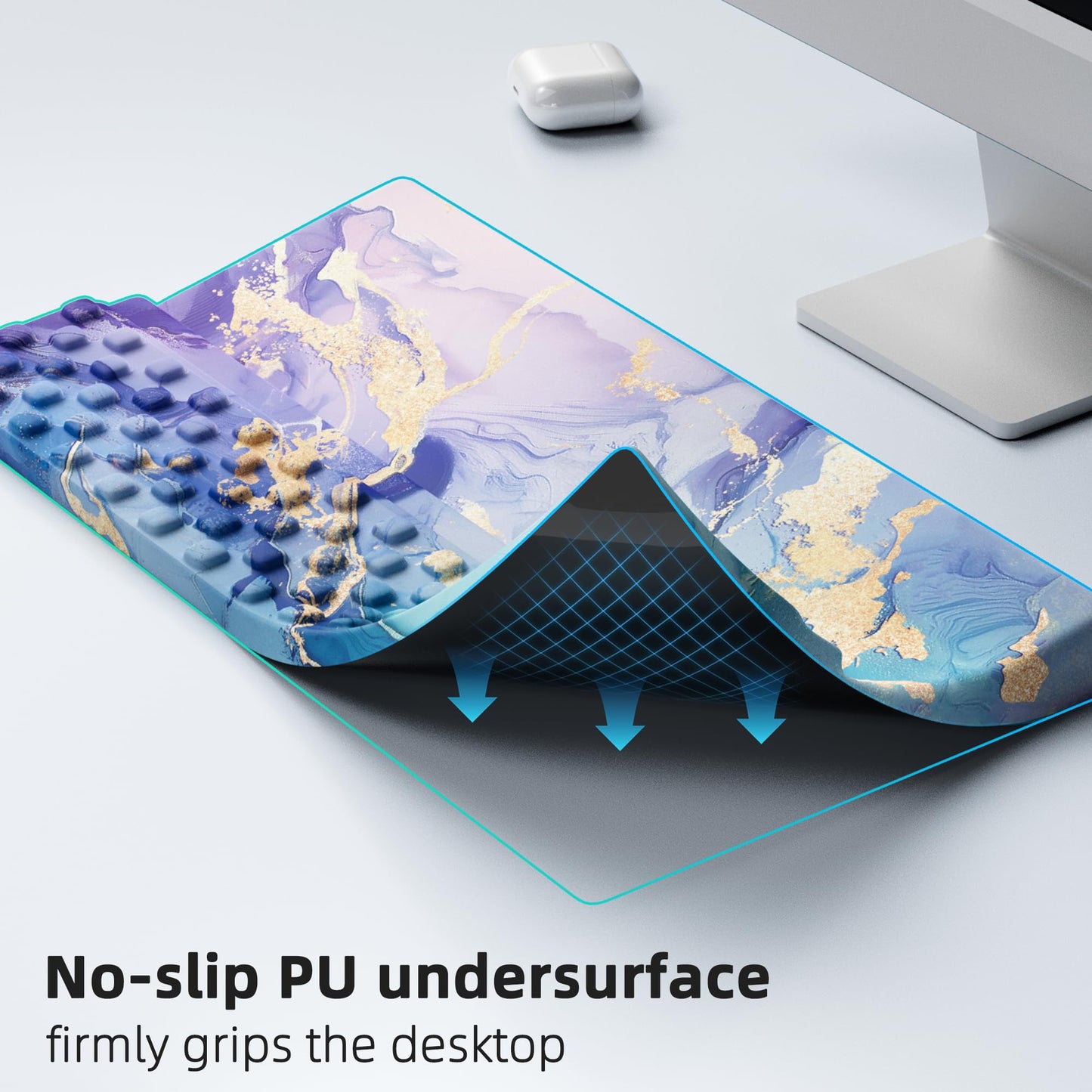 Ospelelf Computer Keyboard Stand Tilt with Wrist Rest, Comfy Ergonomic Keyboard Riser Holder for