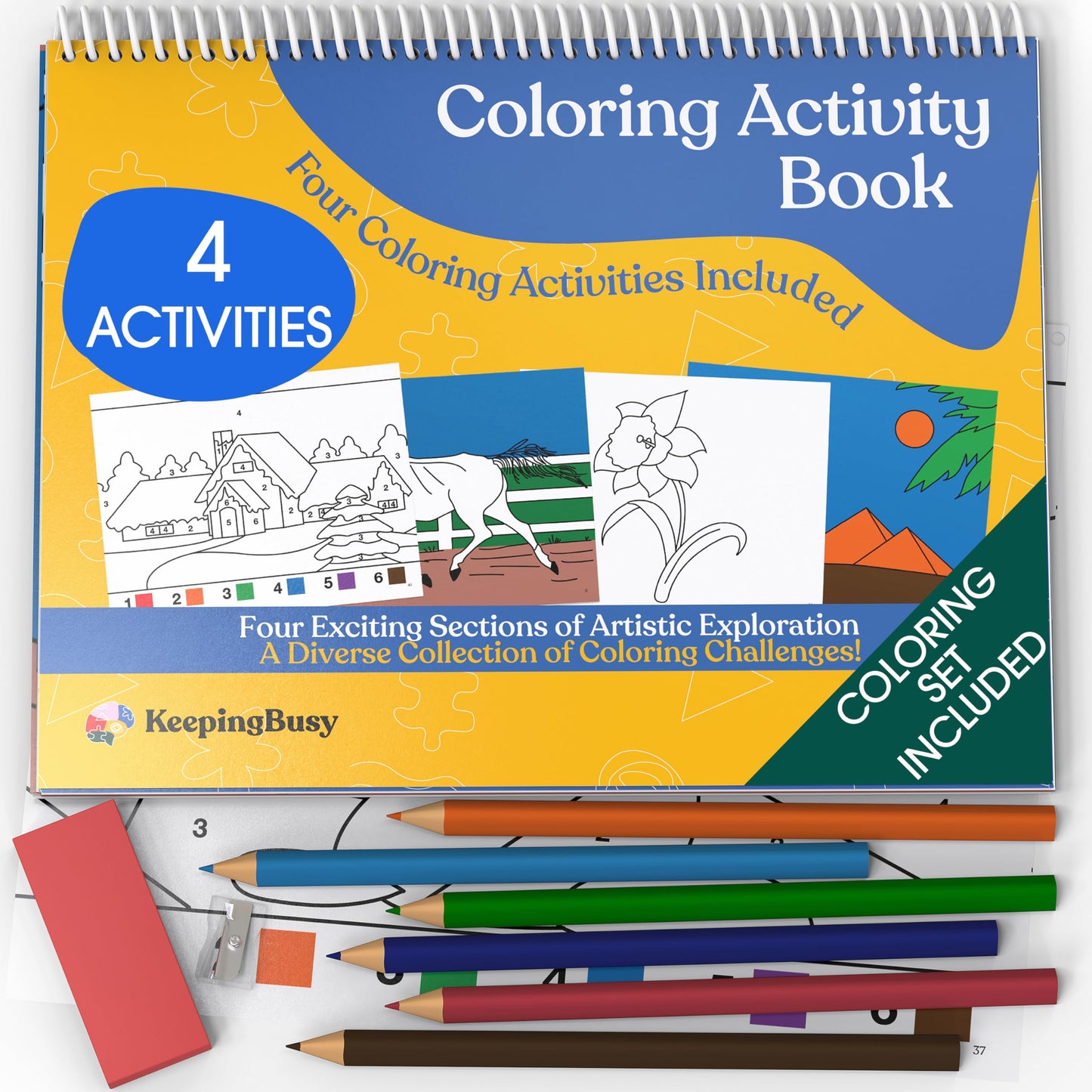 Keeping Busy Coloring Book Activity Kits for Dementia | Easy Crafts for Seniors | Alzheimer