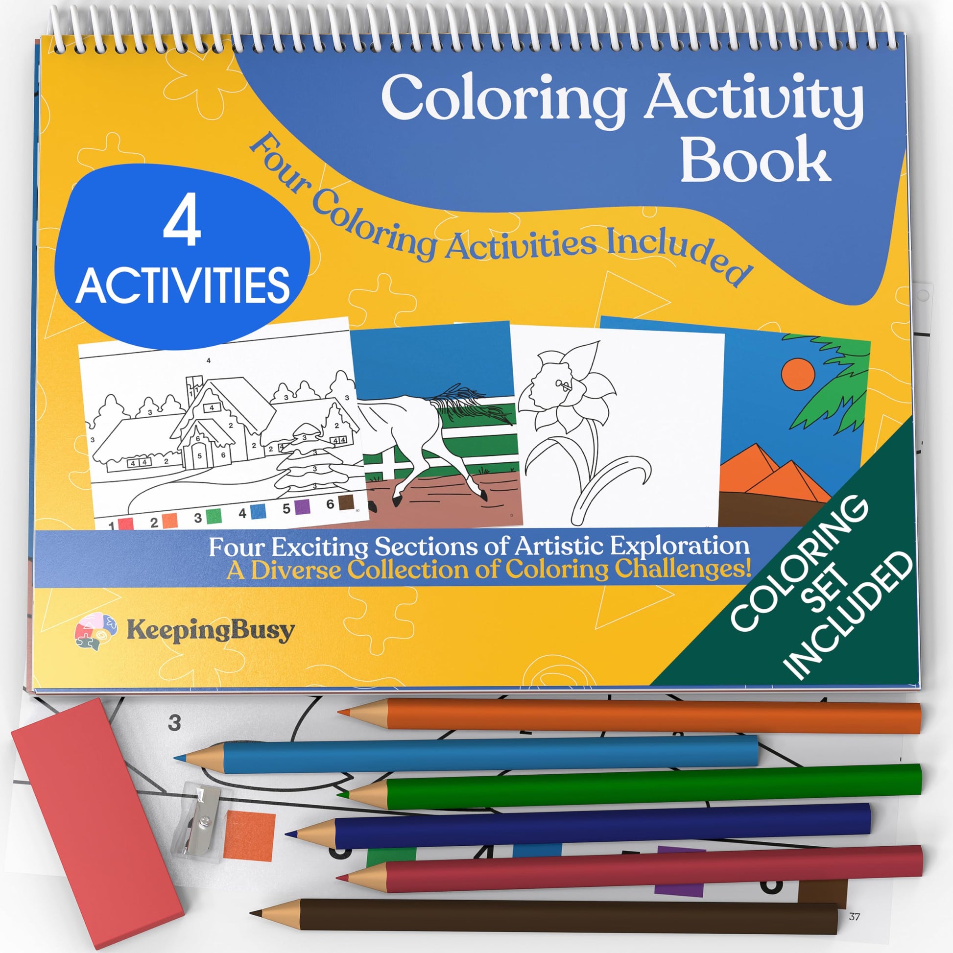 Keeping Busy Coloring Book Activity Kits for Dementia | Easy Crafts for Seniors | Alzheimer
