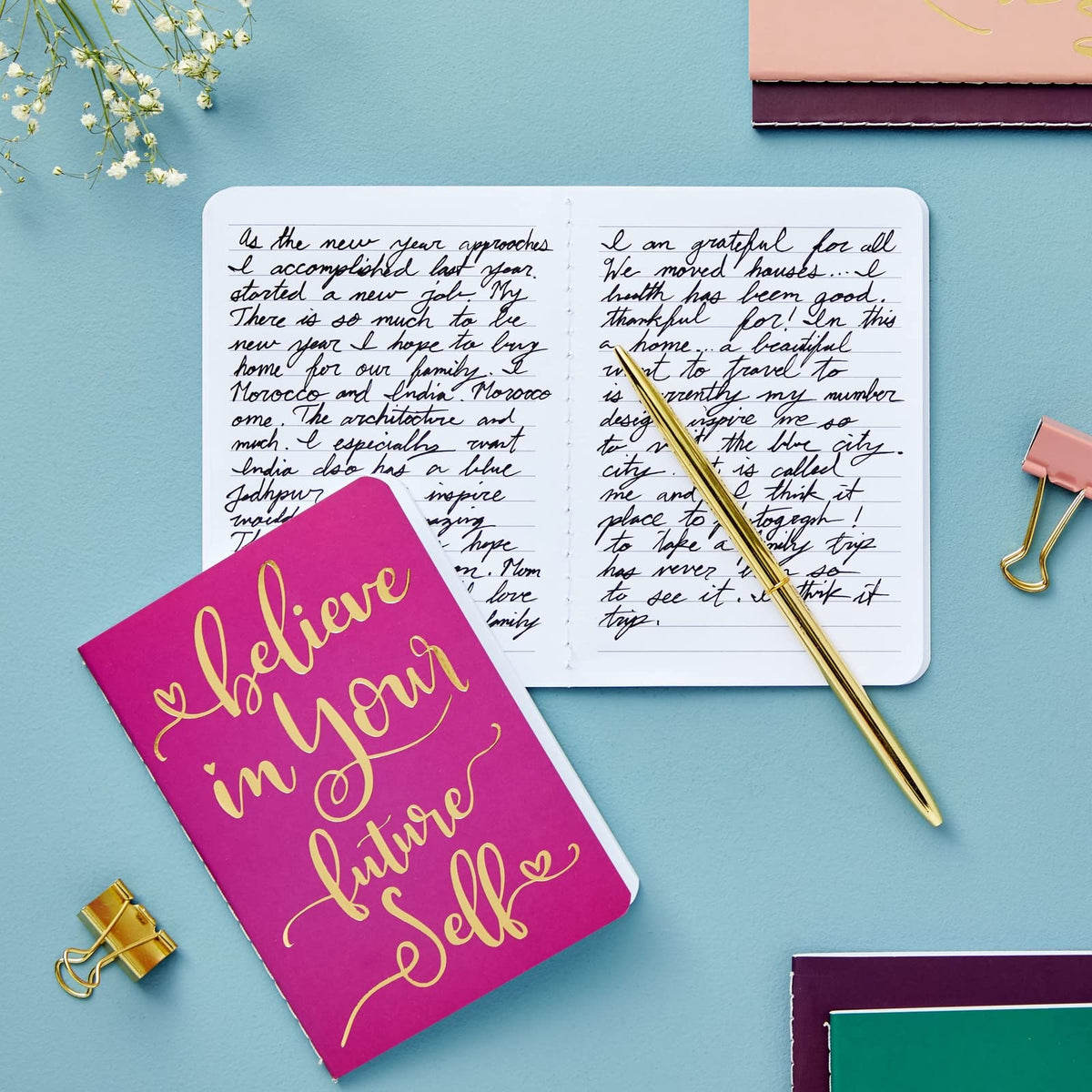 Paper Junkie 12-Pack of Inspirational Notebooks for Women, Writing, Motivation, Small Pocket