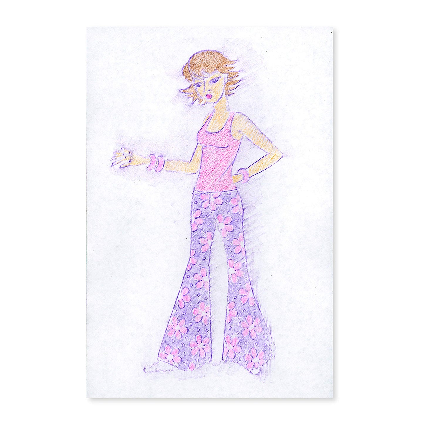 Melissa & Doug Fashion Design Art Activity Kit - 9 Double-Sided Rubbing Plates, 4 Pencils, Crayon