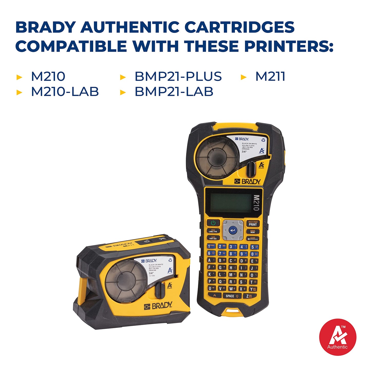 Brady Authentic (M21-500-595-GN) All-Weather Vinyl Label for Indoor/Outdoor ID, Lab and Equipment