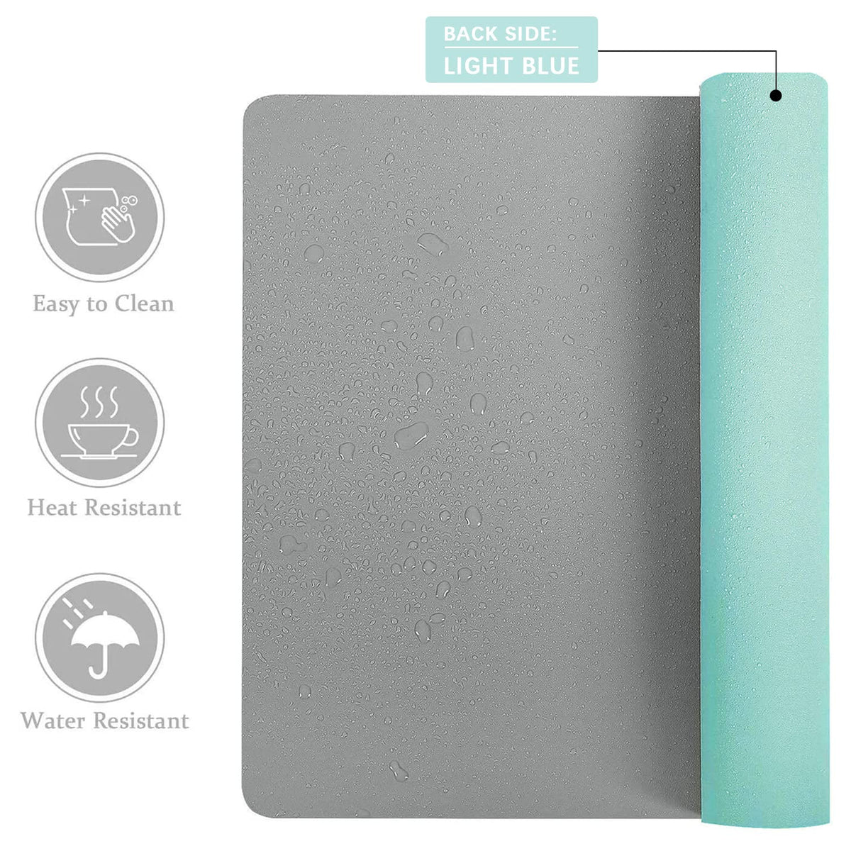 Desk Mat Large Protector Pad - Multifunctional Dual-Sided Office Desk Pad,Smooth Surface Soft Mouse