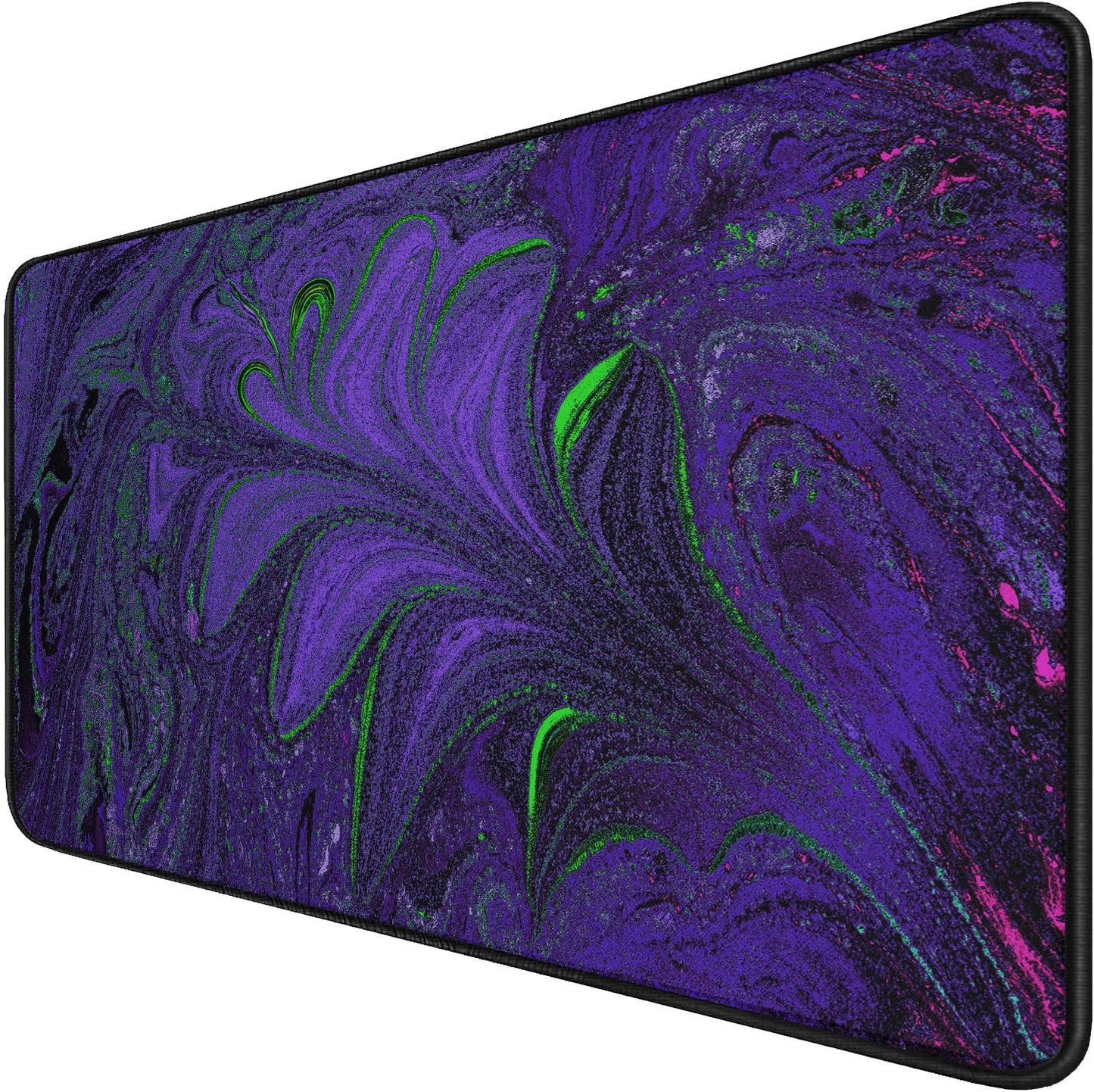 Large Mouse Pad with Stitched Edges, Durable Non-Slip Natural Rubber Base