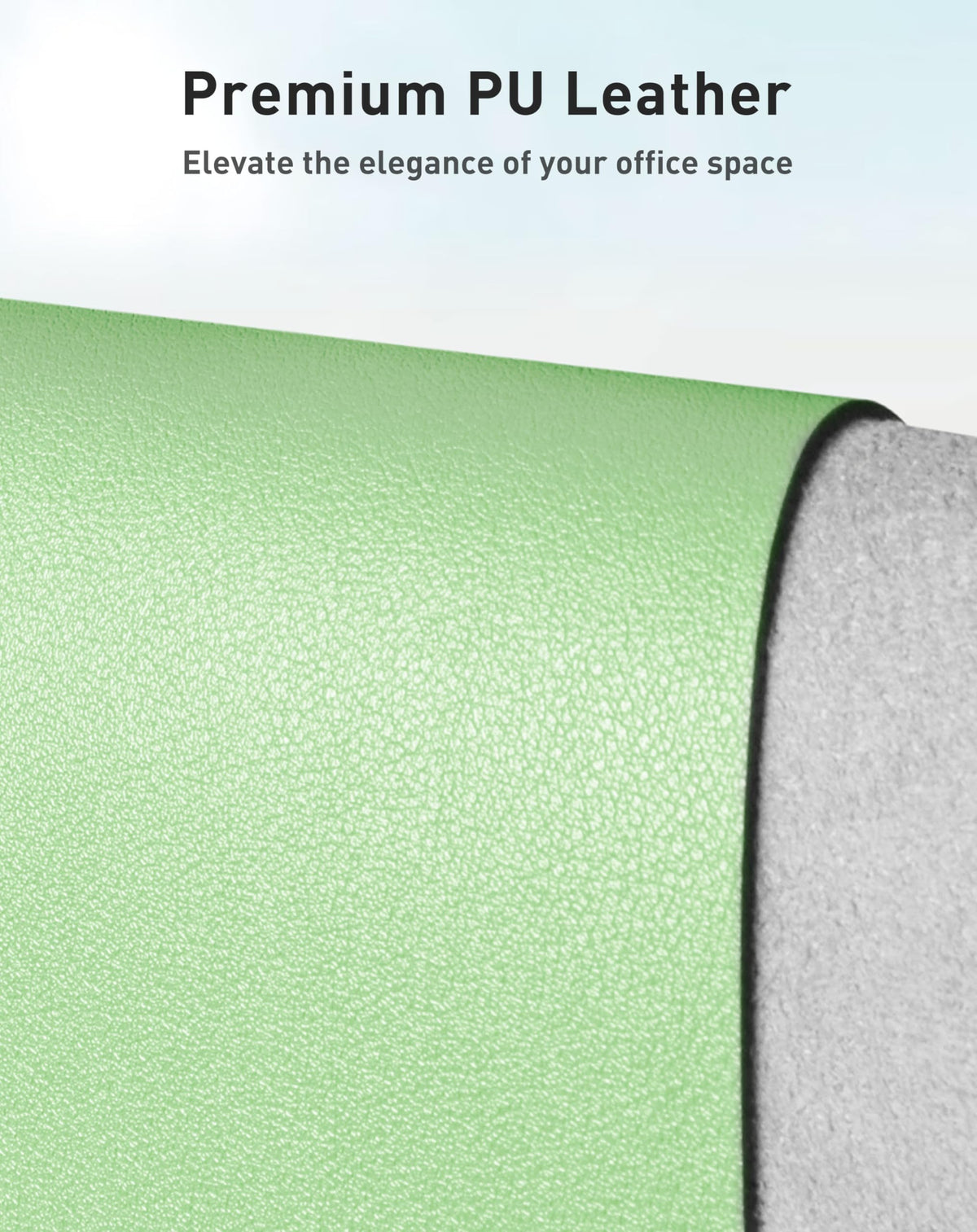 Aothia Faux Leather Desk Mat - Large Mouse Pad, Non-Slip PU Leather Blotter, Waterproof Writing