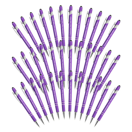 Qingxily Custom Pens Bulk - Up to 300 Personalized Stylus Ballpoint Pens With Free Engraving