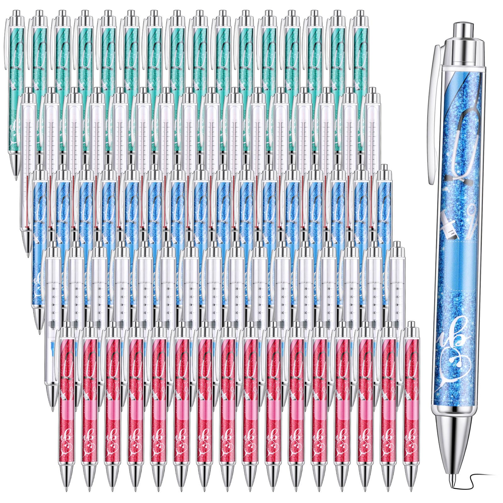 Jetec 150 Pcs Nurse Week Pens Ballpoint Bulk Cna Gift Appreciation Ink Funny Pens Set OT Month