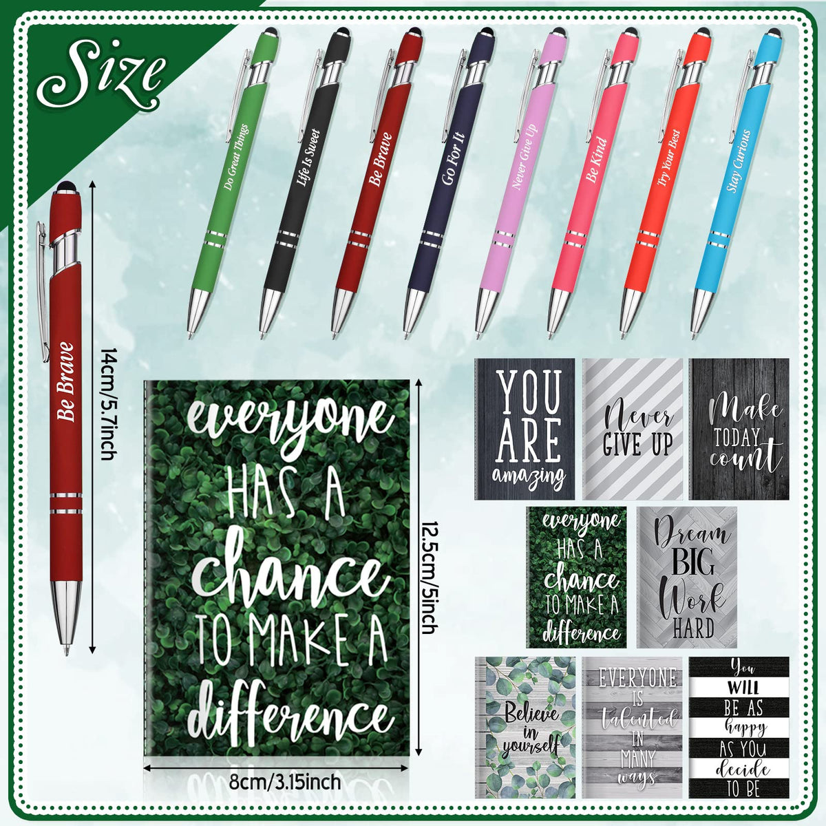 Funrous 32 Pcs Mini Notebooks with Pens Adults Party Favors, Classic
