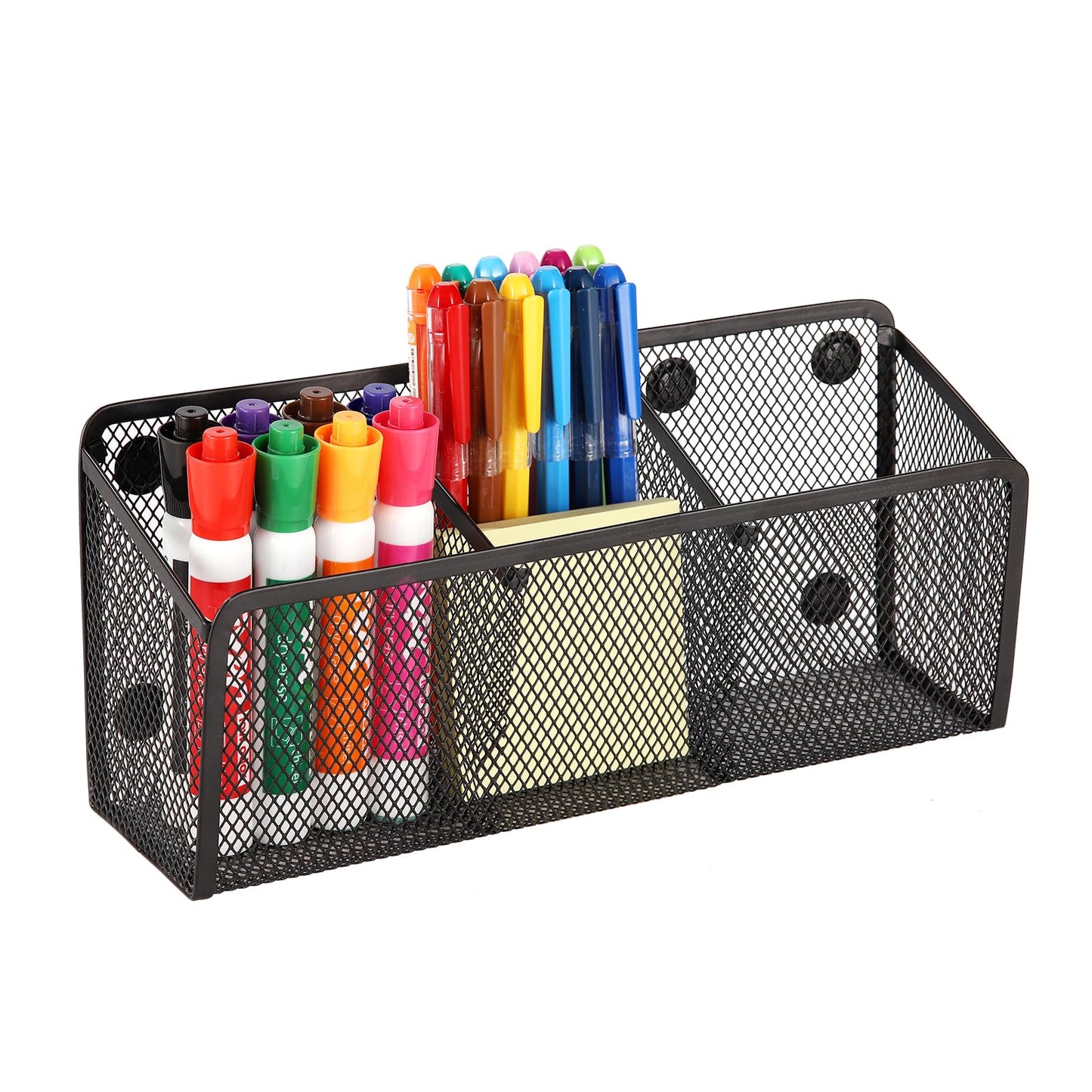 Magnetic Pencil Holder Whiteboard Pen Holder Locker Accessories (3-Slot*1)