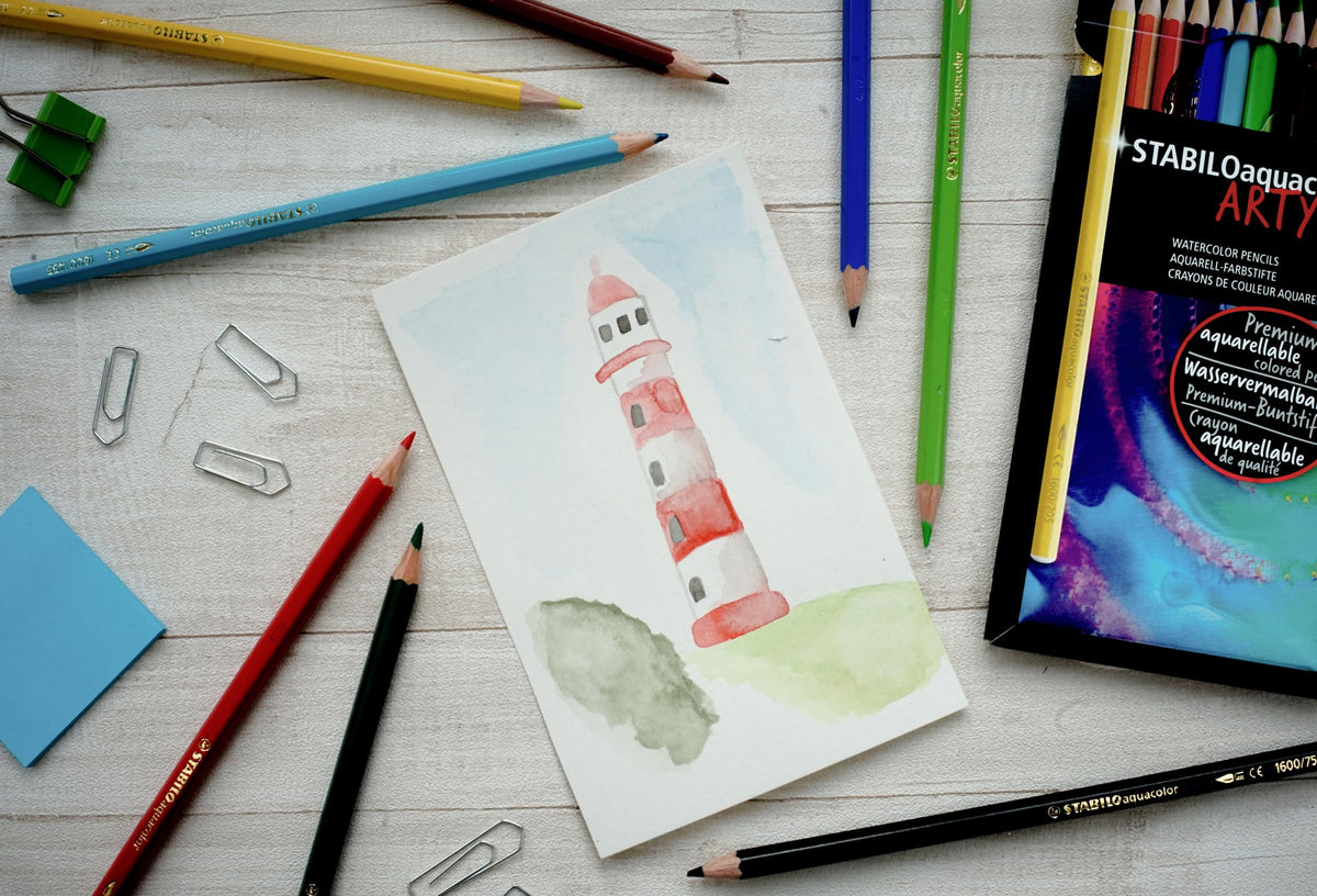 STABILO Aquarellable Colouring Pencil - STABILOaquacolor ARTY - Pack of 24 - Assorted Colors