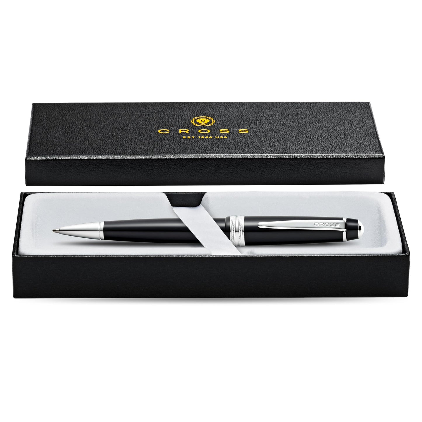 Cross Bailey Light Glossy Black Ballpoint Pen, Medium Point, Black Ink
