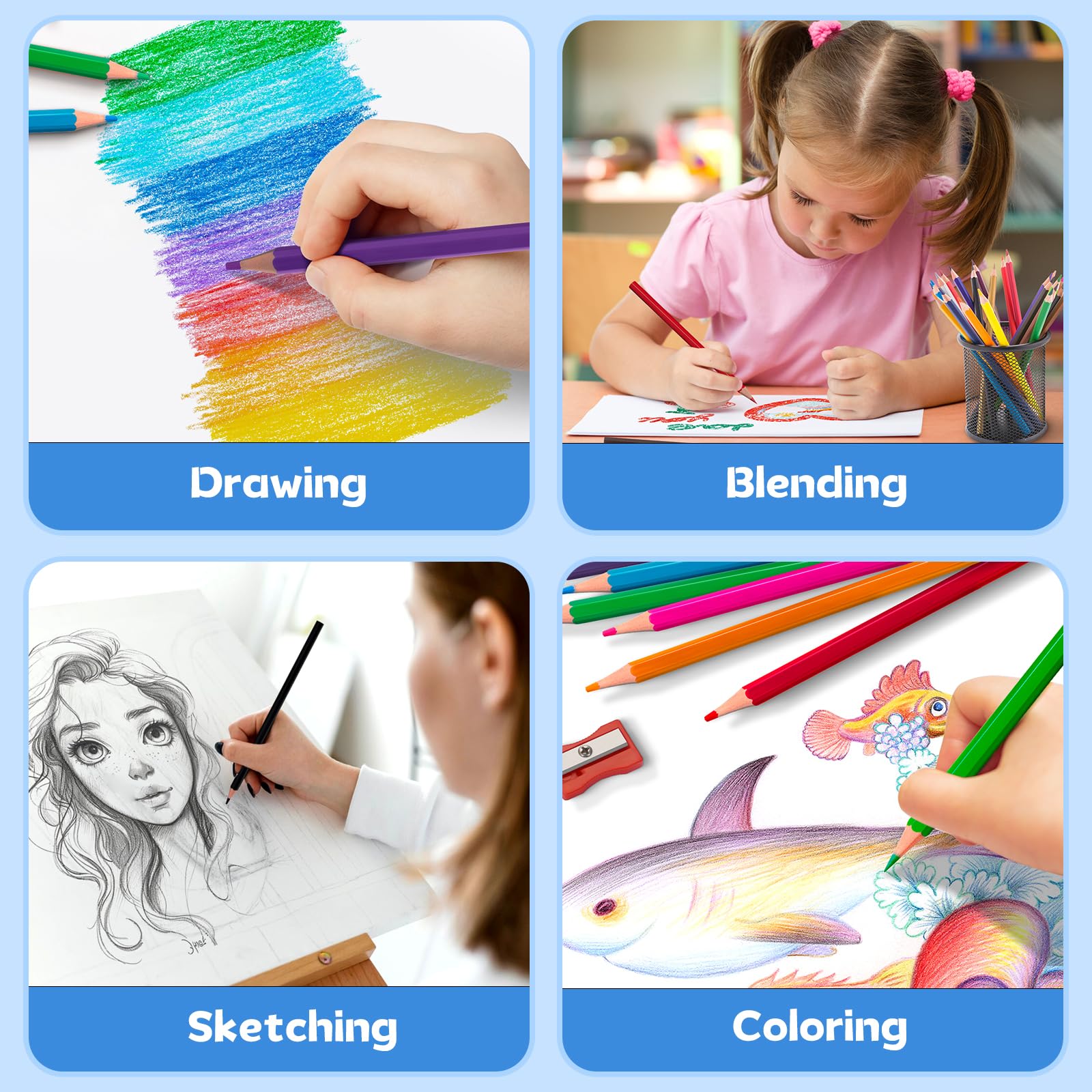 30 Pack Colored Pencils, Color Pencils Bulk for Kids Classroom, 360 Count