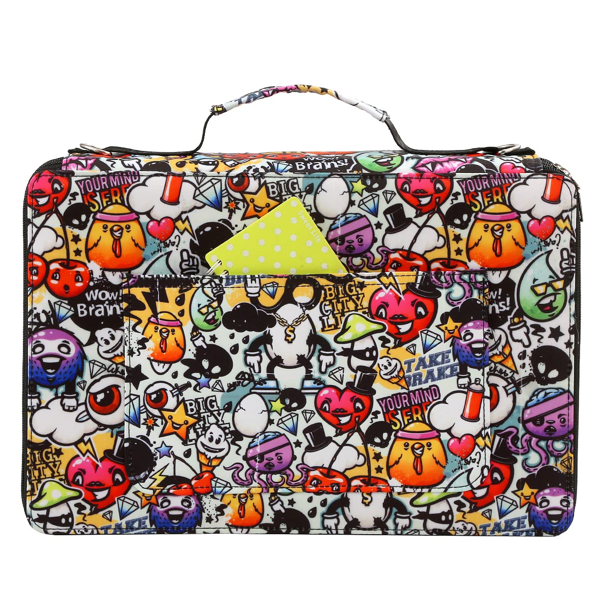 Lbxgap 480 Slots Pencil Case, 5-Layer Organizer with Shoulder Strap