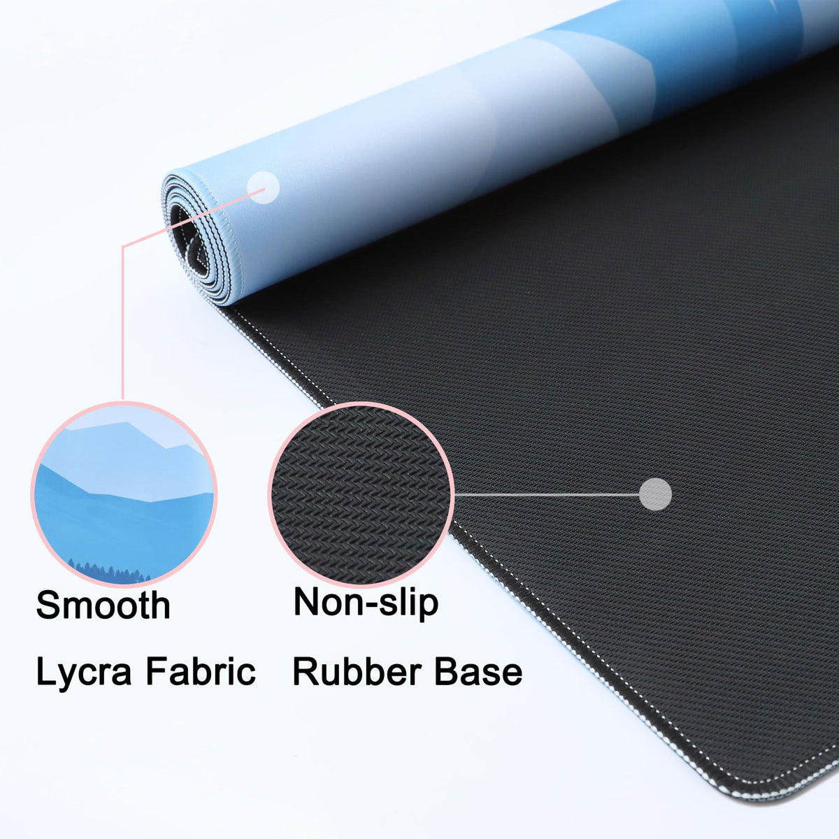 Wiabsi Desk Mat Pad,Large XXL Extended Mouse Pad Mat for Desktop Keyboard