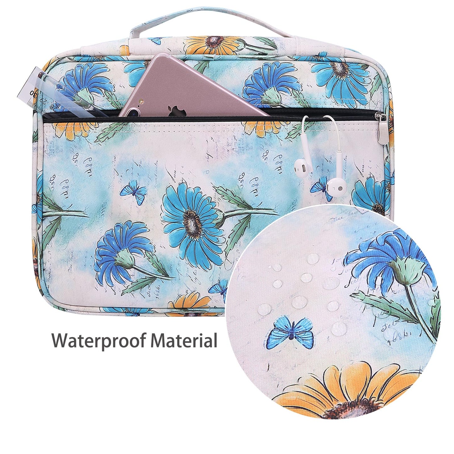 BOMKEE Colored Pencil Case 220 Slots Pencils/Gel Pens Organizer Waterproof Travel Case Zipper