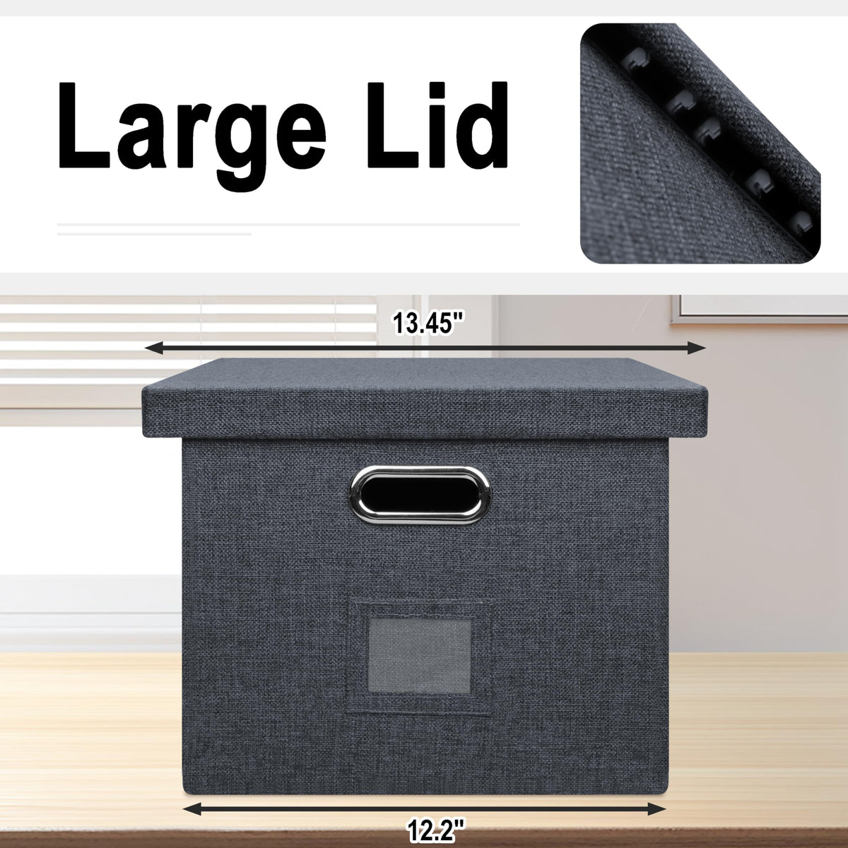 Storage Bins With Lids Office Organization File Folder Organizer Boxes