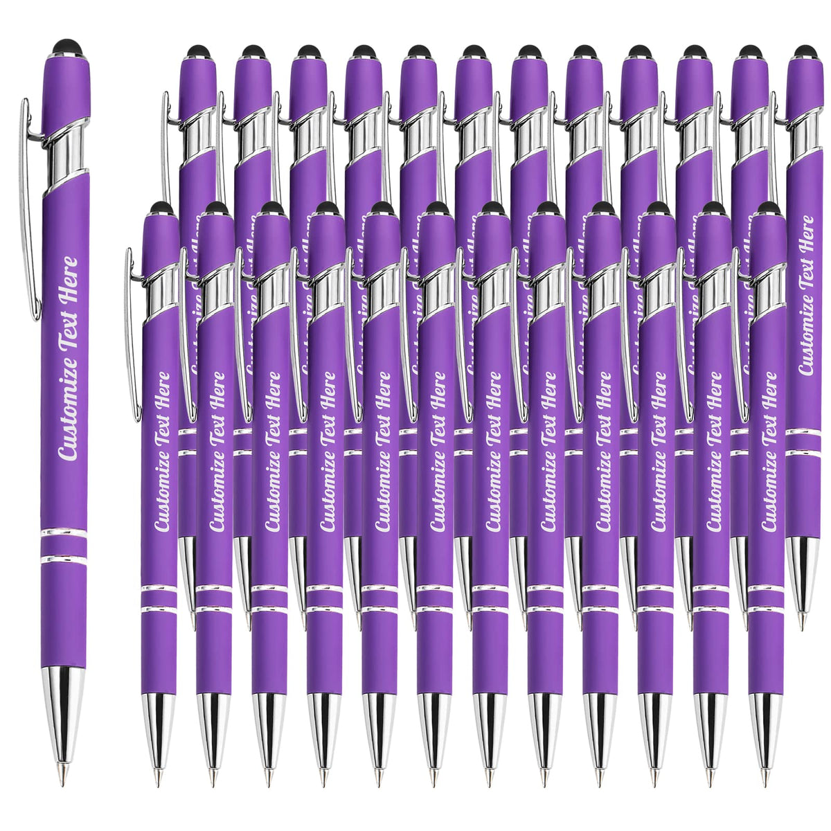 Up to 500 Personalized Pens Bulk Custom Ballpoint Pens with Business Name Message Logo, Customized