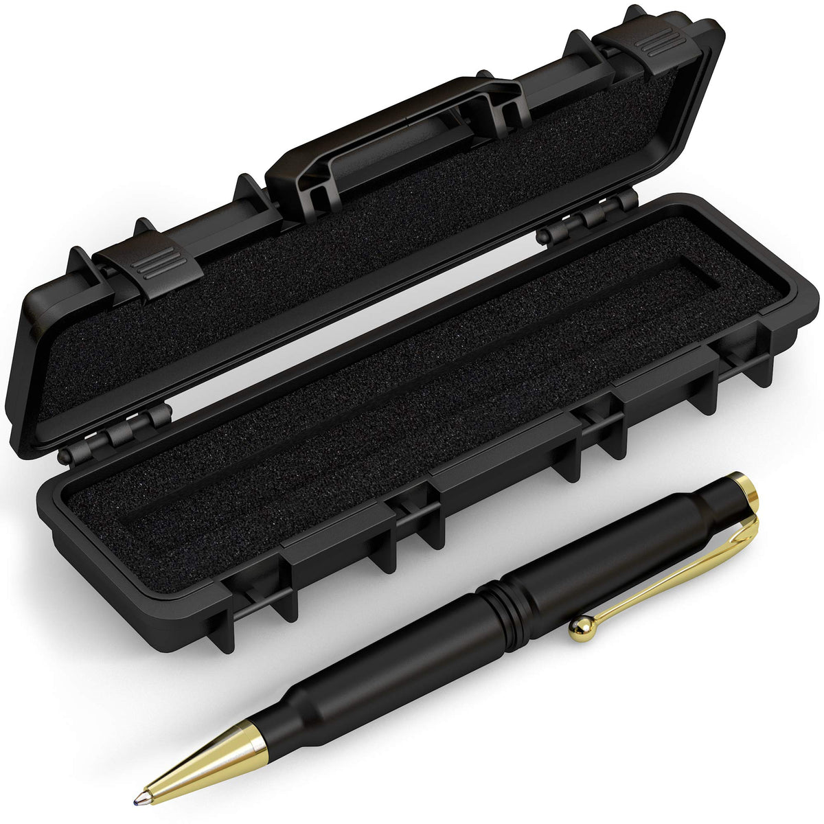 .308 Real Authentic Brass Casing Refillable Twist Pen - Tactical Gift Box - Matte Black