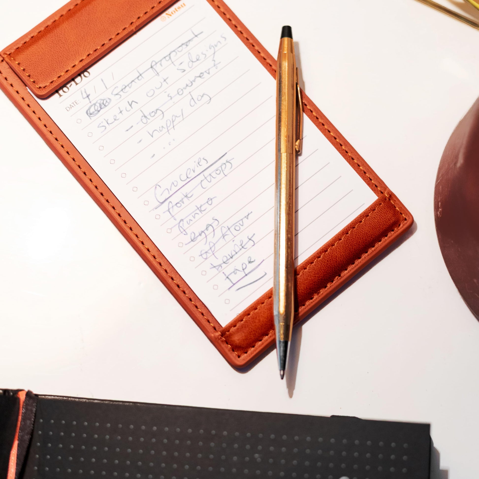 Notsu Note Card Holder Minimalist 3x5 Inch
