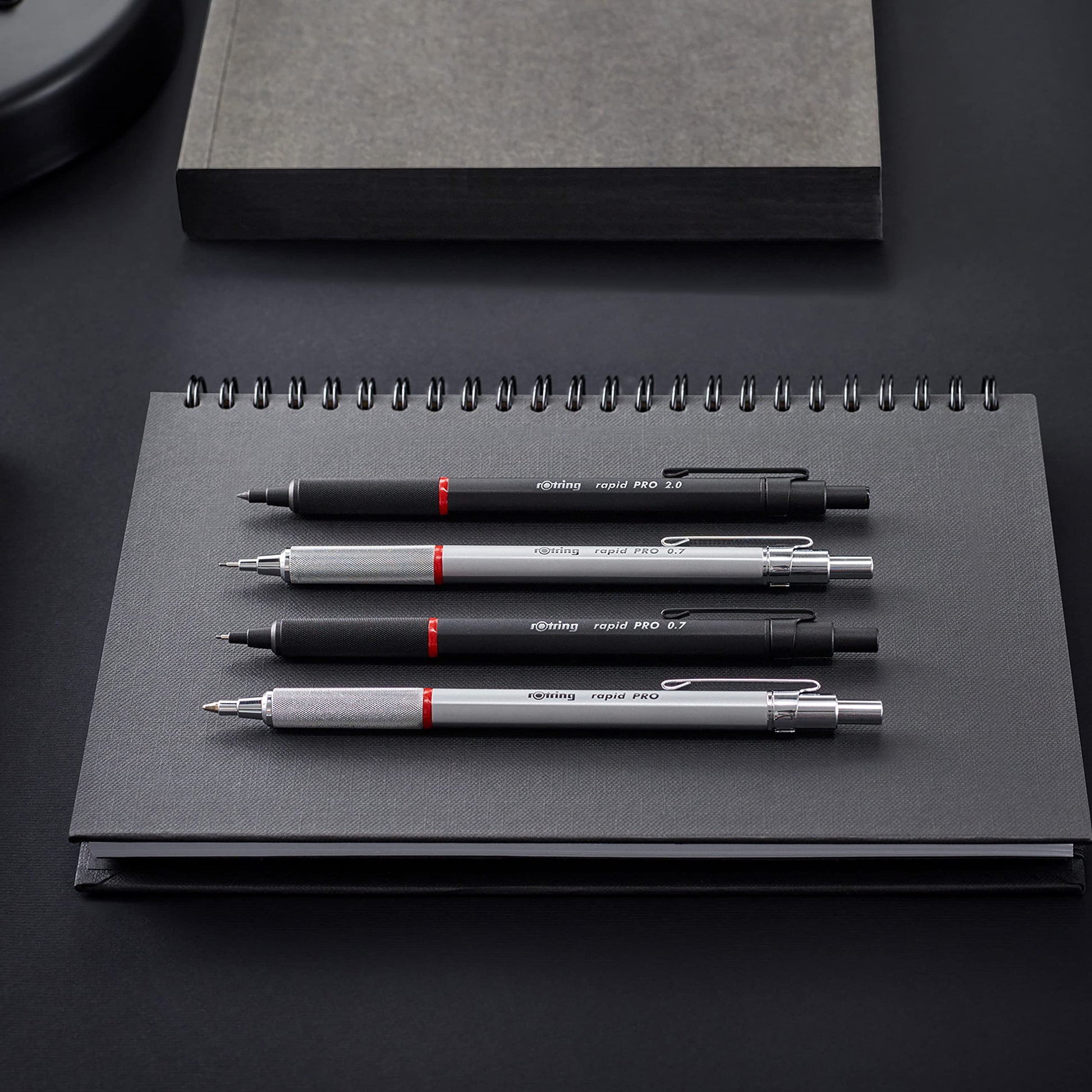 rOtring Rapid Pro Mechanical Pencil, 0.7 mm, Silver