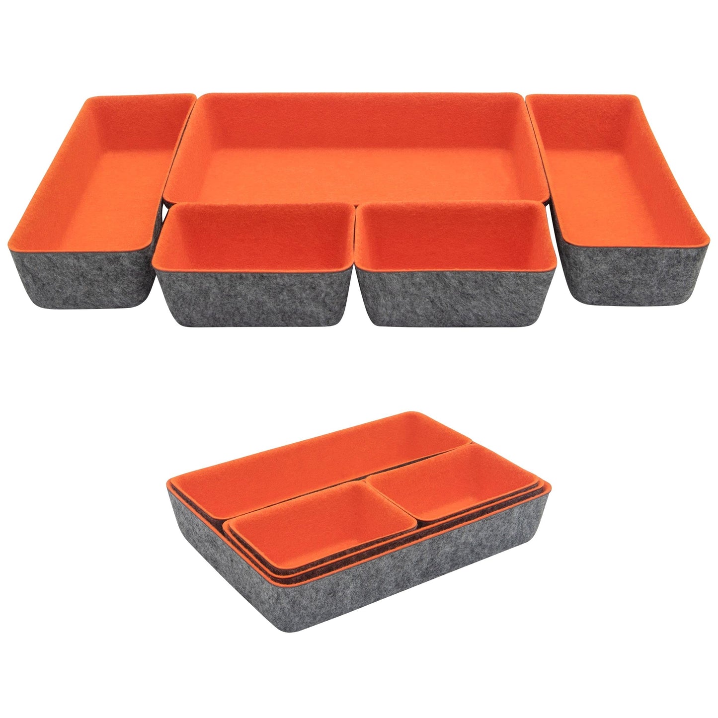 Teeo - Drawer Dividers Organizers - Makeup Trays for Vanity - Drawers Organizer - Office Drawer