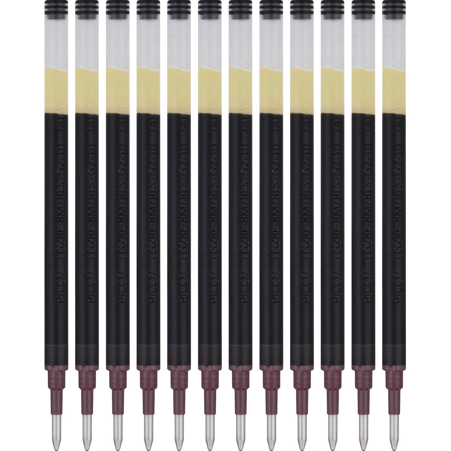 Pilot G2 Gel Ink Refills, Bold Point 1.0 mm, Black, Pack of 12