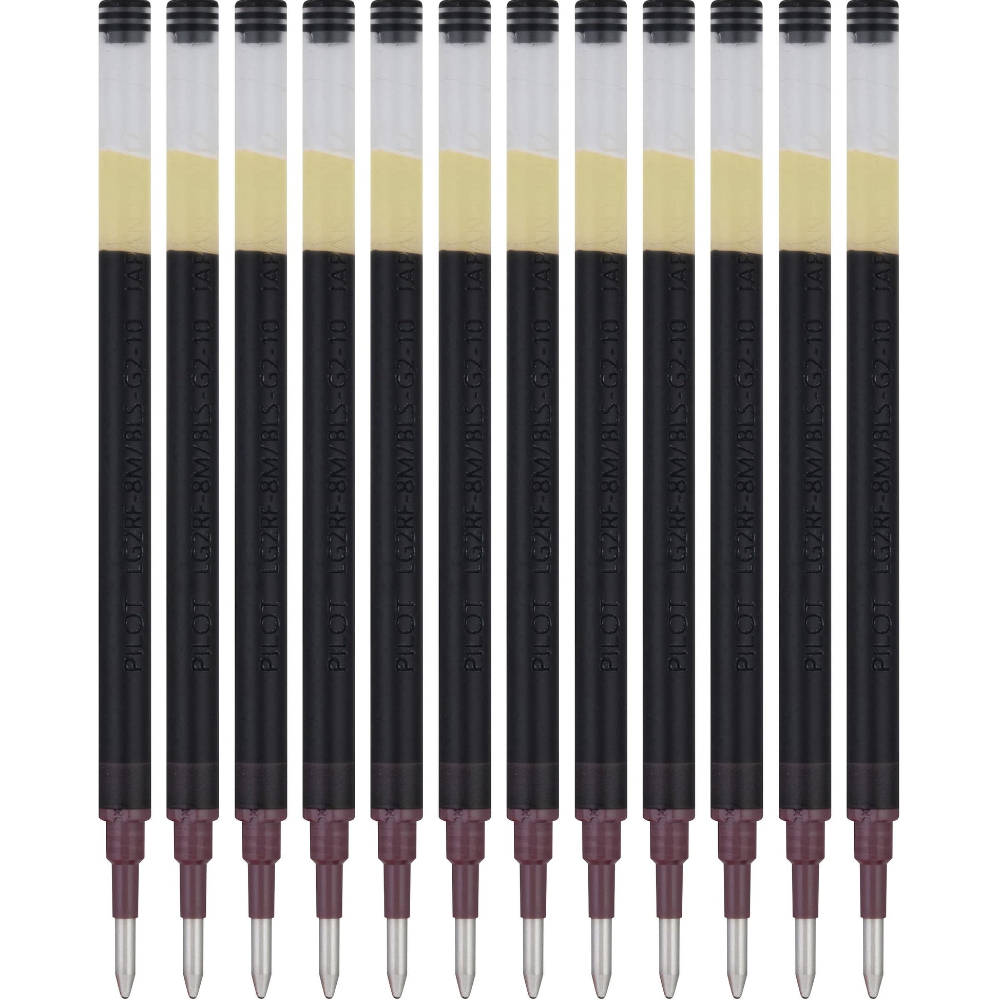 Pilot G2 Gel Ink Refills, Bold Point 1.0 mm, Black, Pack of 12