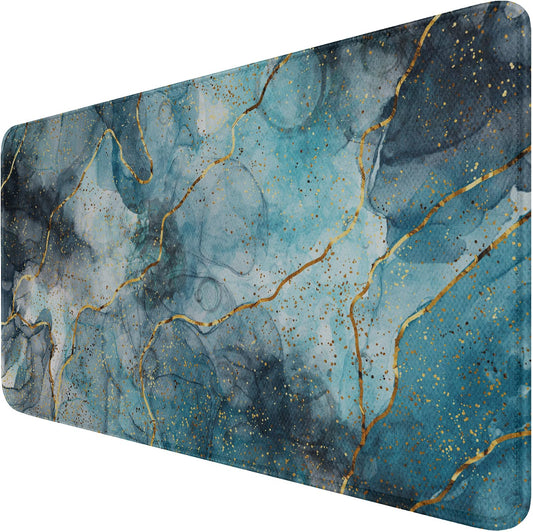 Large Gaming Mouse Pad with Stitched Edges (35.4X15.7In) Waterproof Pad