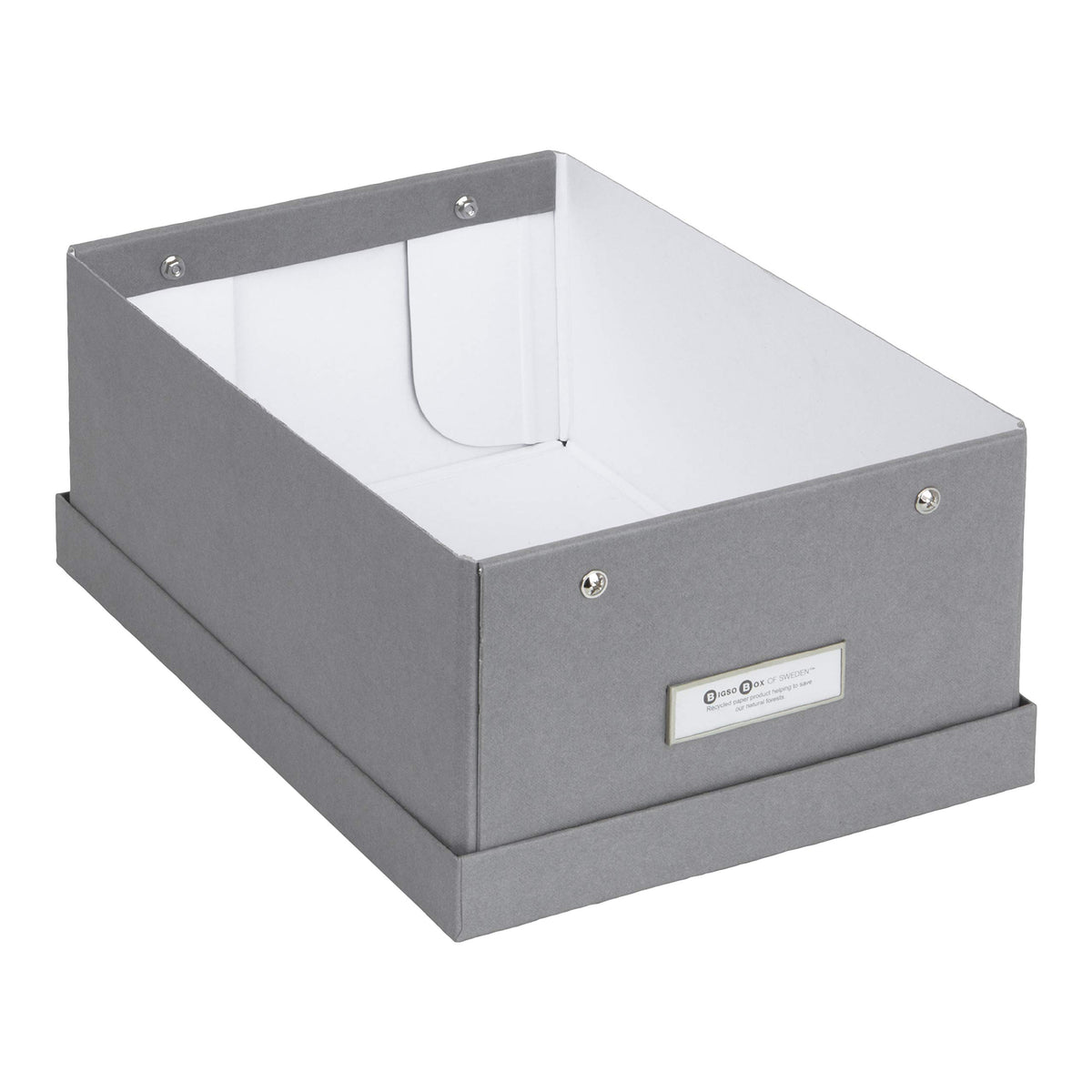 Bigso Karin Collapsible Storage Box - Photo Storage Box with Labelframe for Easy Identification