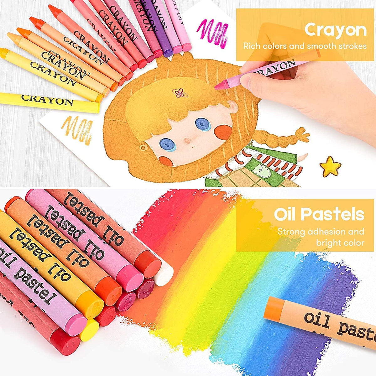 iBayam 251-Pack Pink Art Supplies, Drawing Arts Kits for Kids Teens Adult