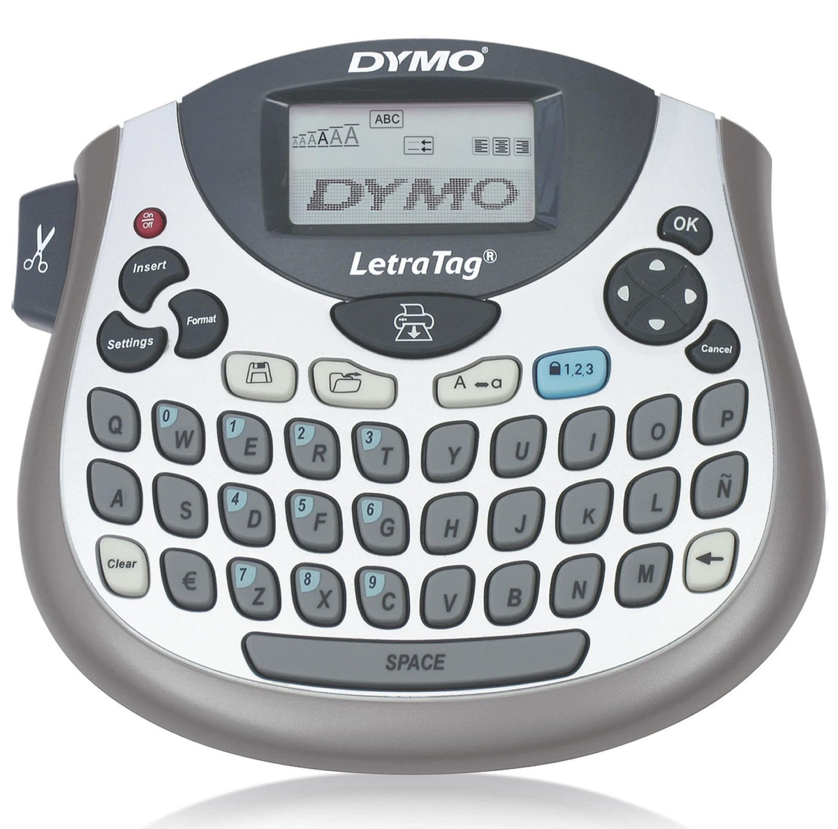 Dymo LetraTag LT-100T Label Maker | Portable Label Printer with QWERTY Keyboard | Silver | Ideal